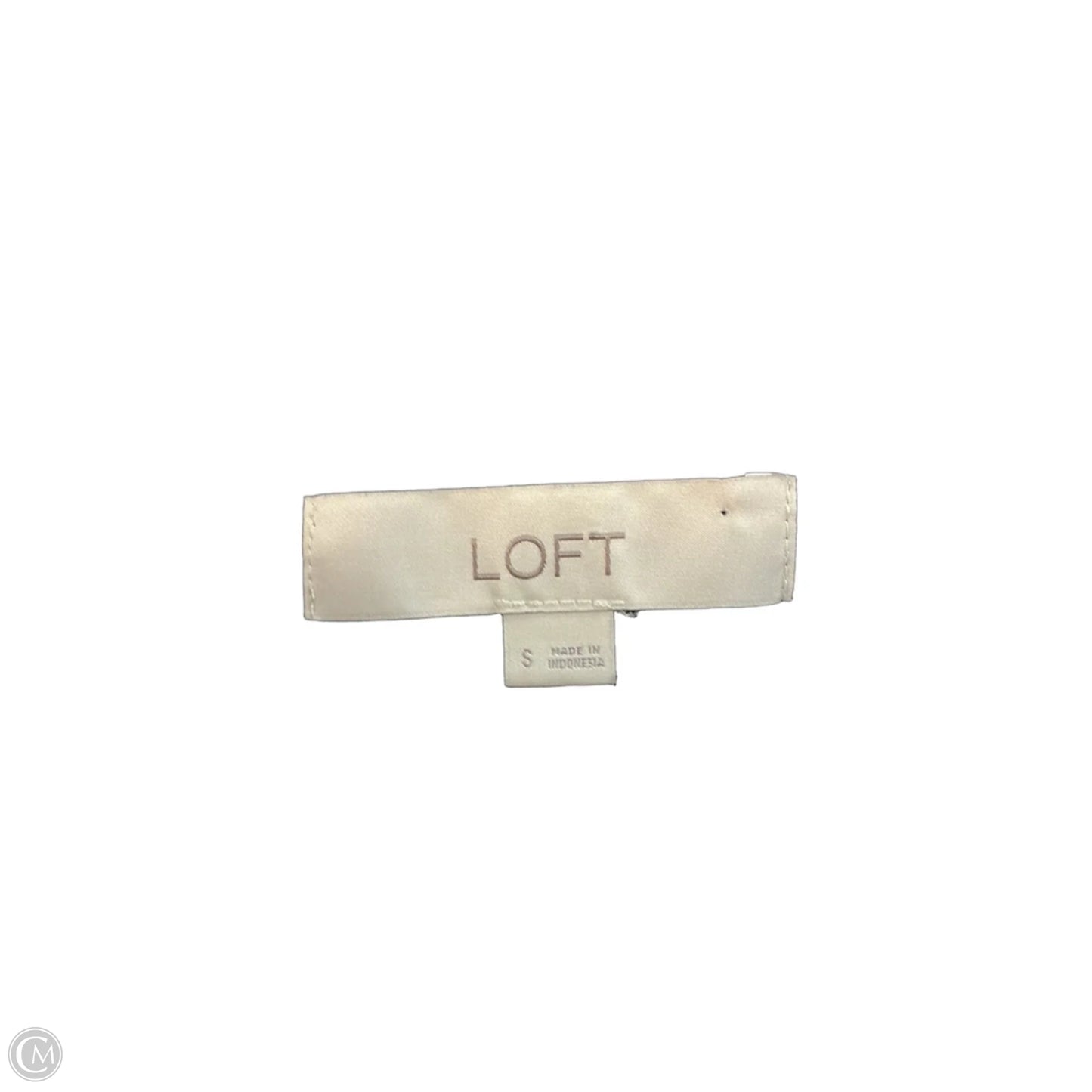 Top Sleeveless By Loft In Black, Size: S