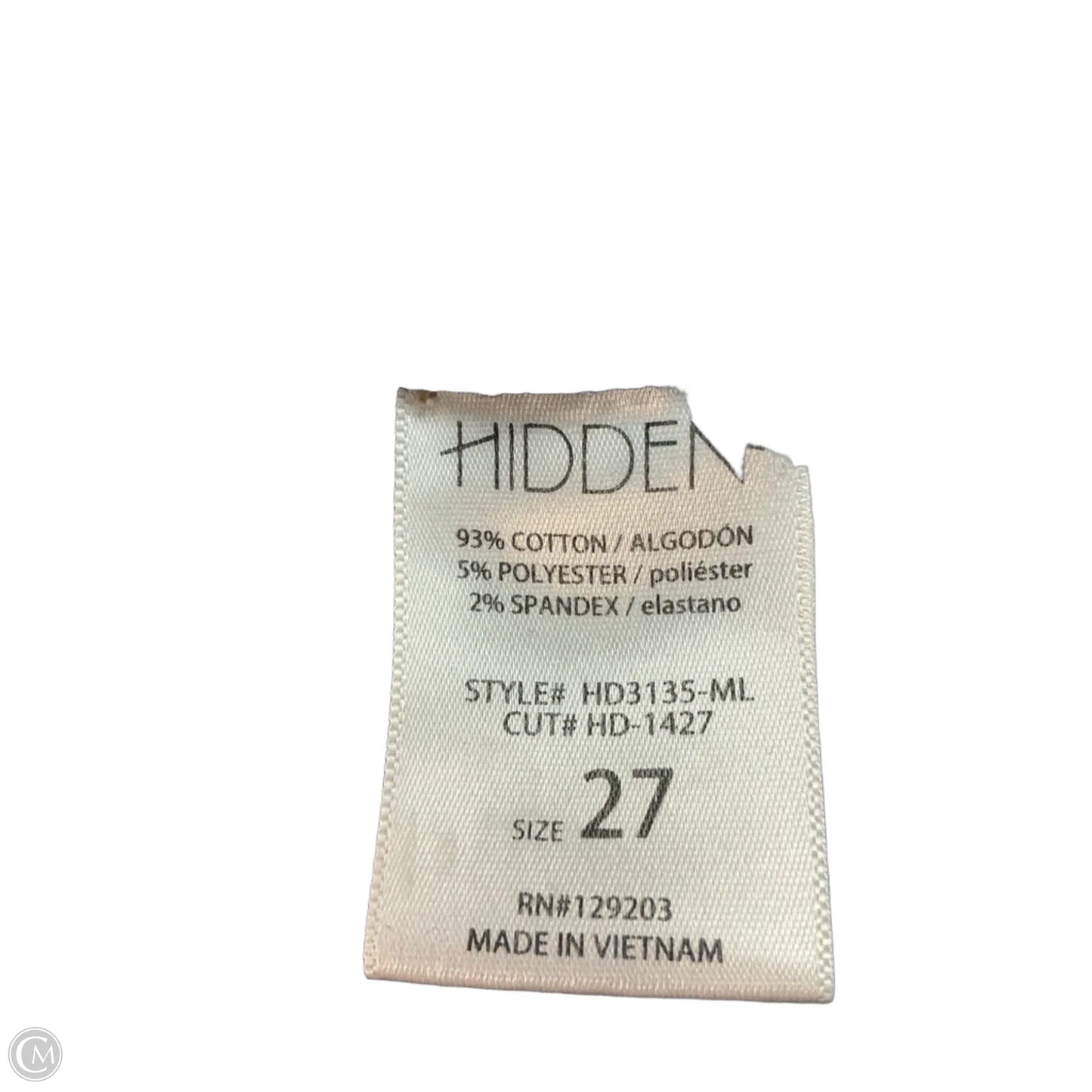 Jeans Flared By Hidden In Blue Denim, Size: 4