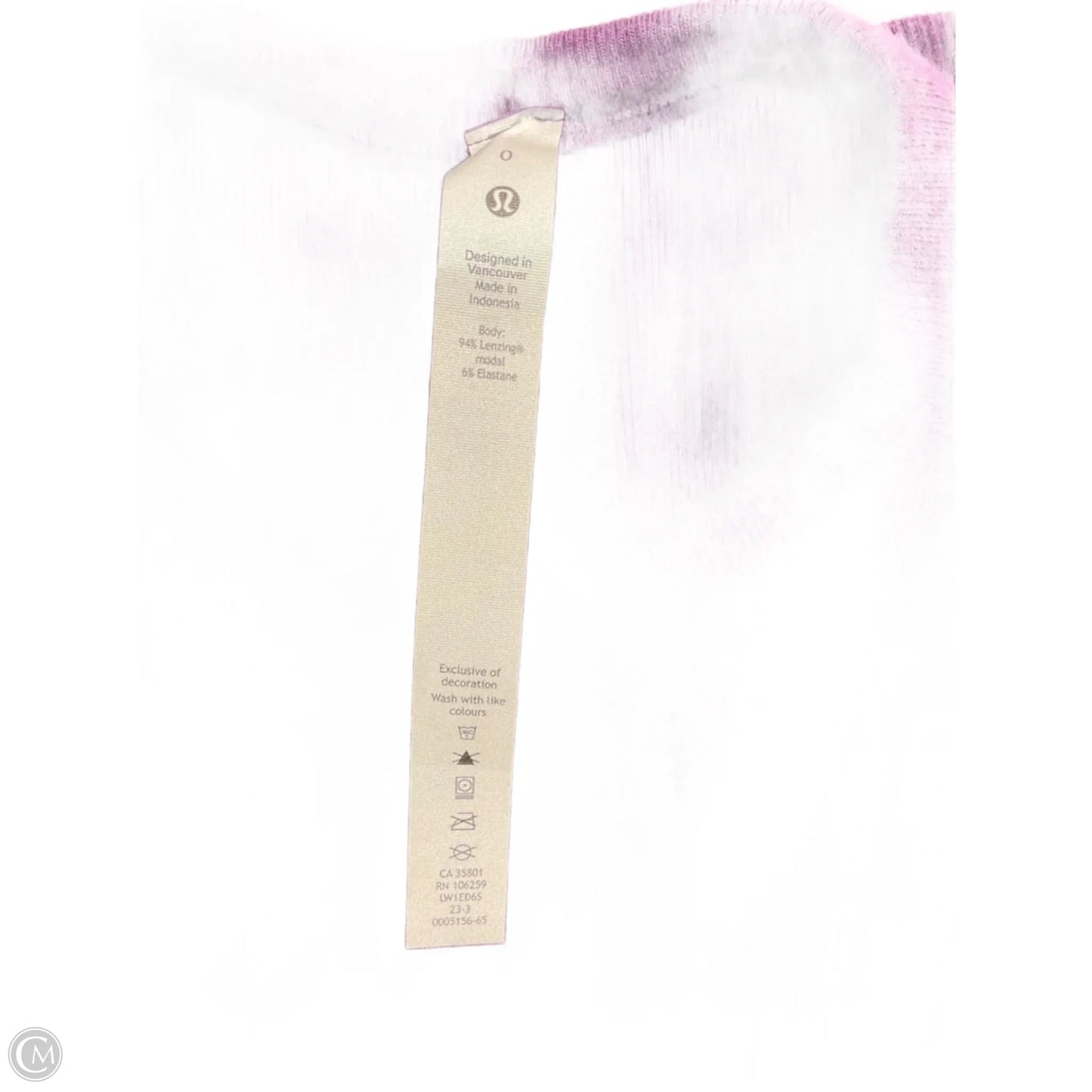 Athletic Tank Top By Lululemon In Purple, Size: 0