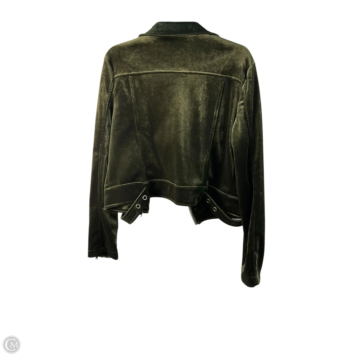Jacket Moto By Fate In Green, Size: L