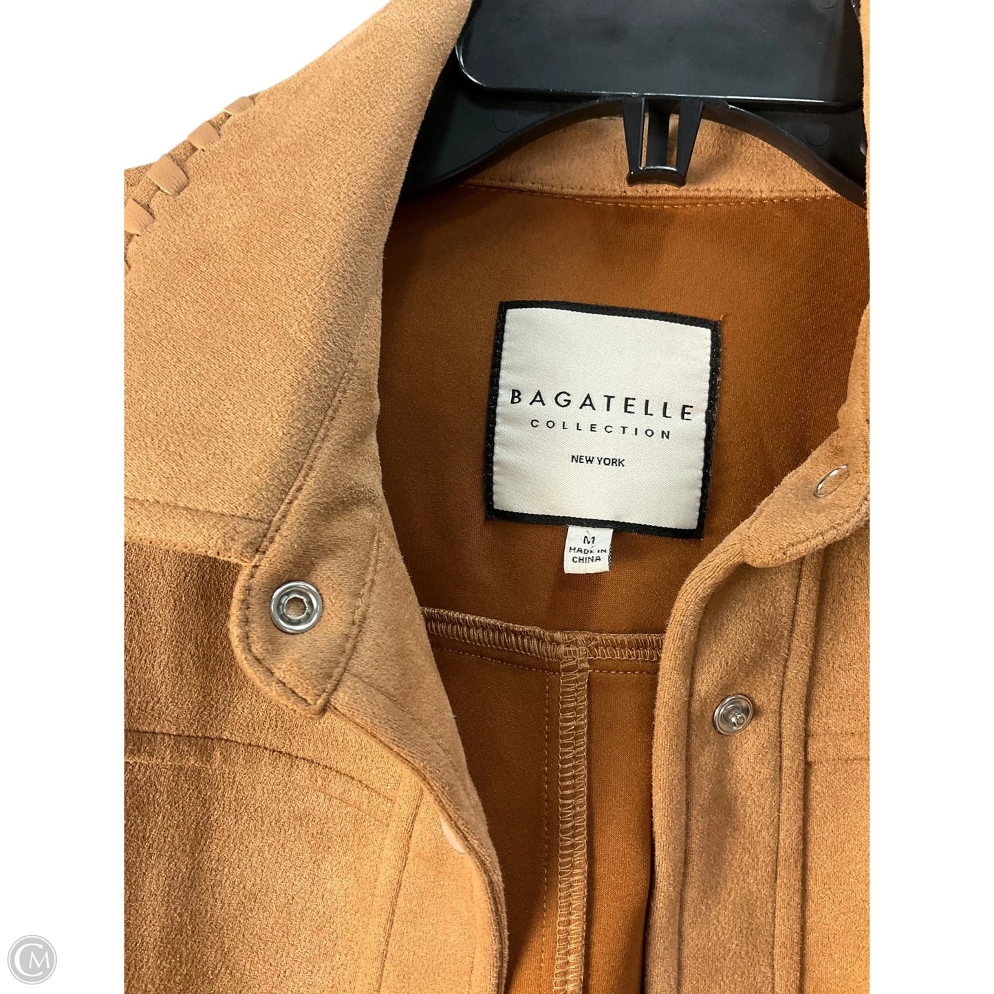 Jacket Shirt By Nordstrom In Tan, Size: M