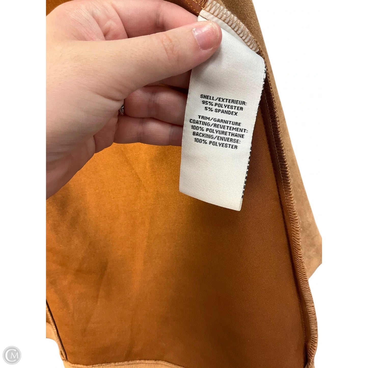 Jacket Shirt By Nordstrom In Tan, Size: M