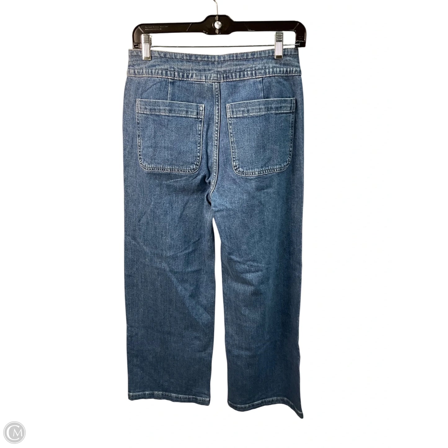 Jeans Wide Leg By J. Crew In Blue Denim, Size: 4