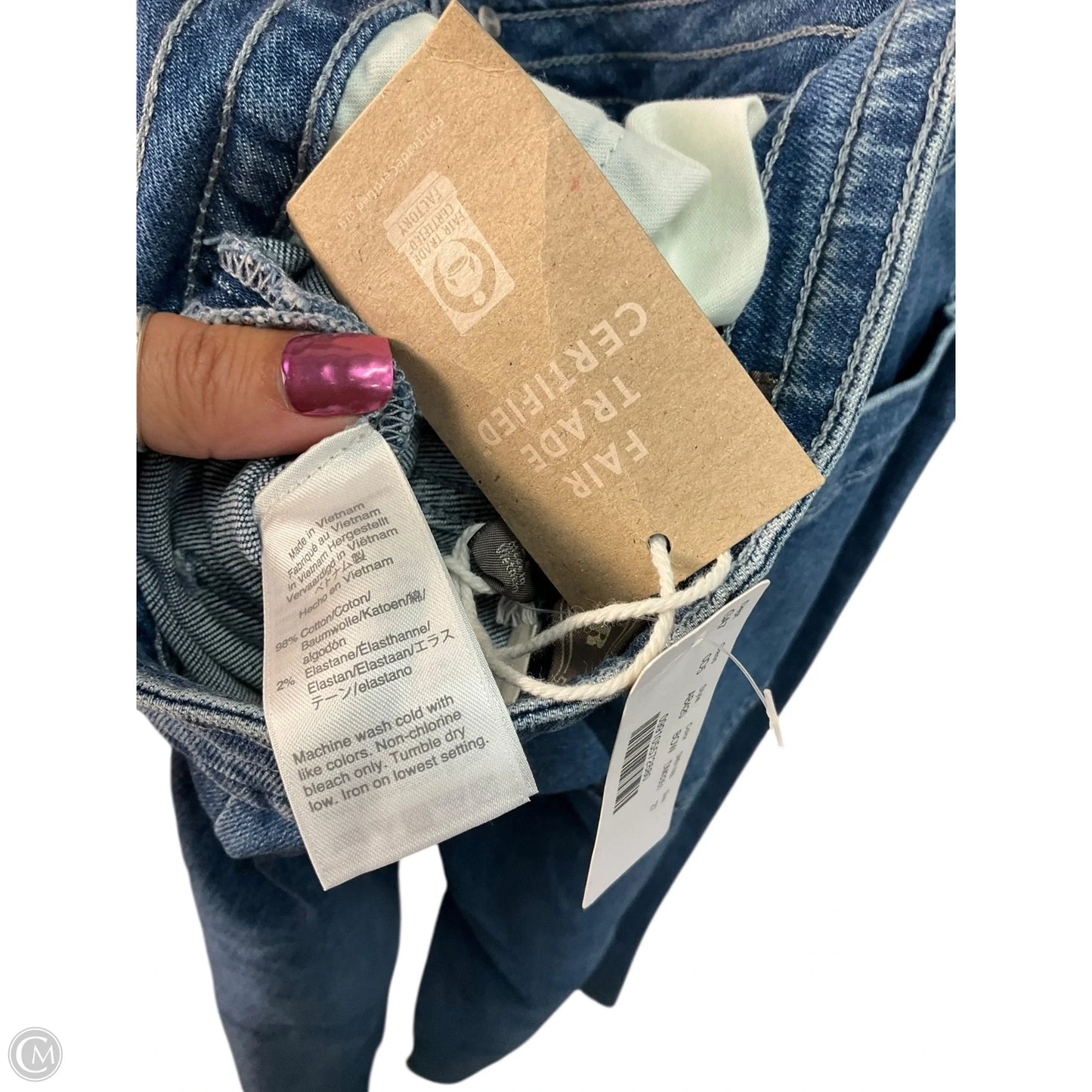 Jeans Wide Leg By J. Crew In Blue Denim, Size: 4