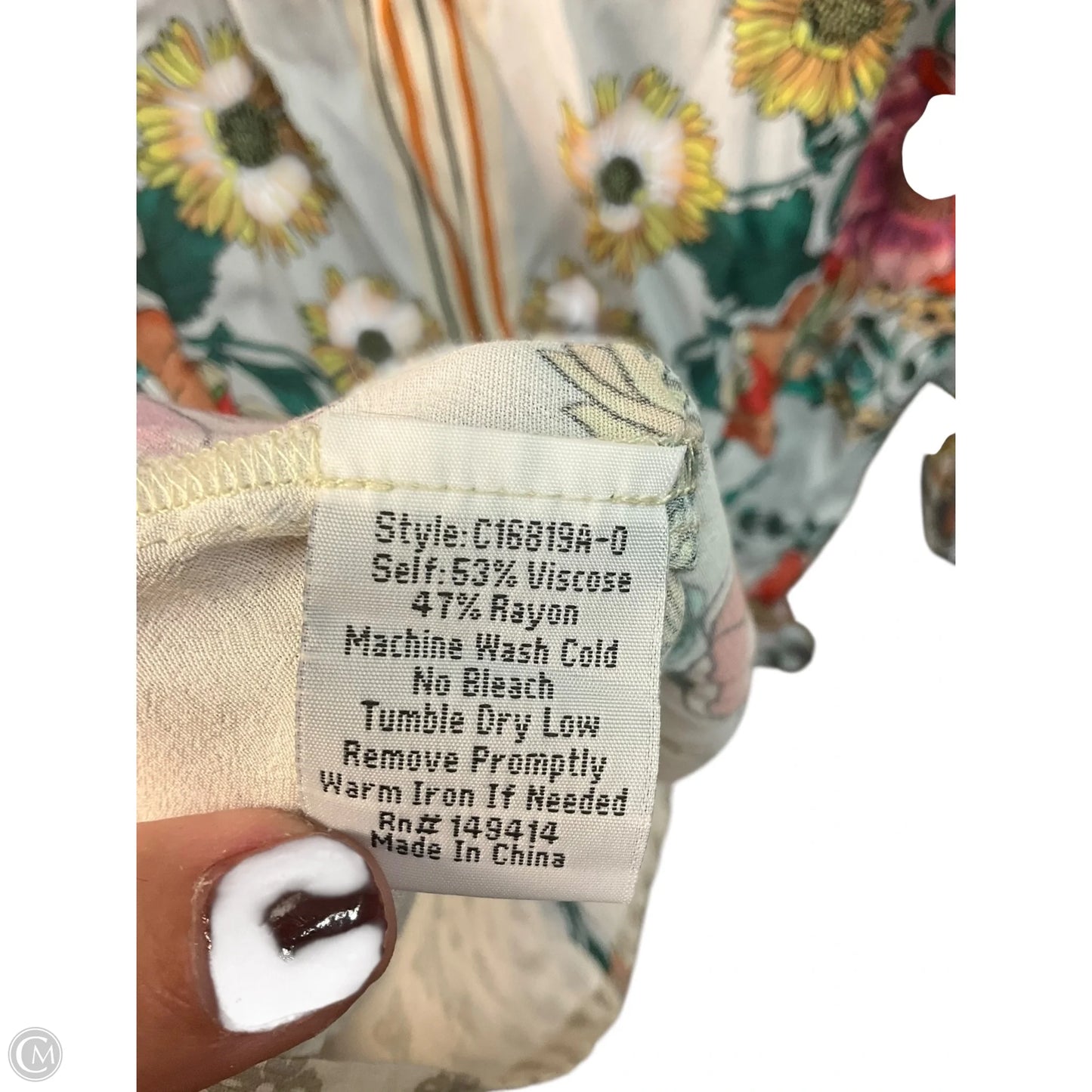 Top Long Sleeve By Johnny Was In Multi-colored, Size: Xs