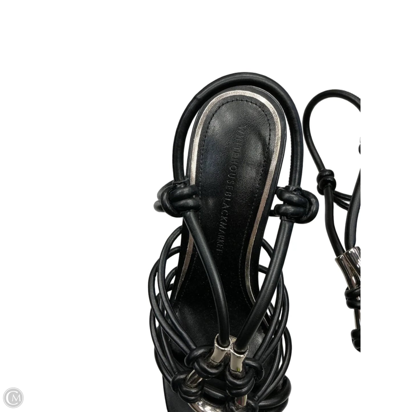 Sandals Heels Stiletto By White House Black Market In Black, Size: 5.5