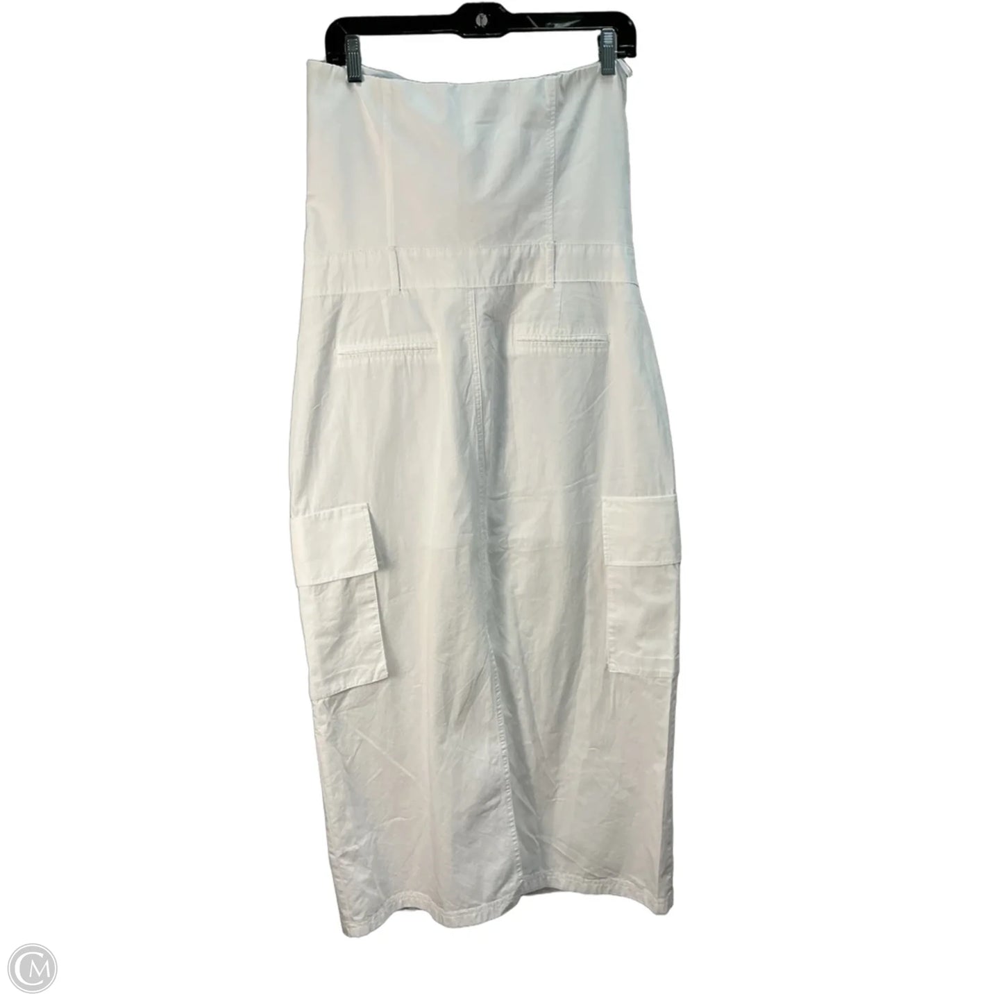 Dress Casual Midi By Zara In White, Size: L