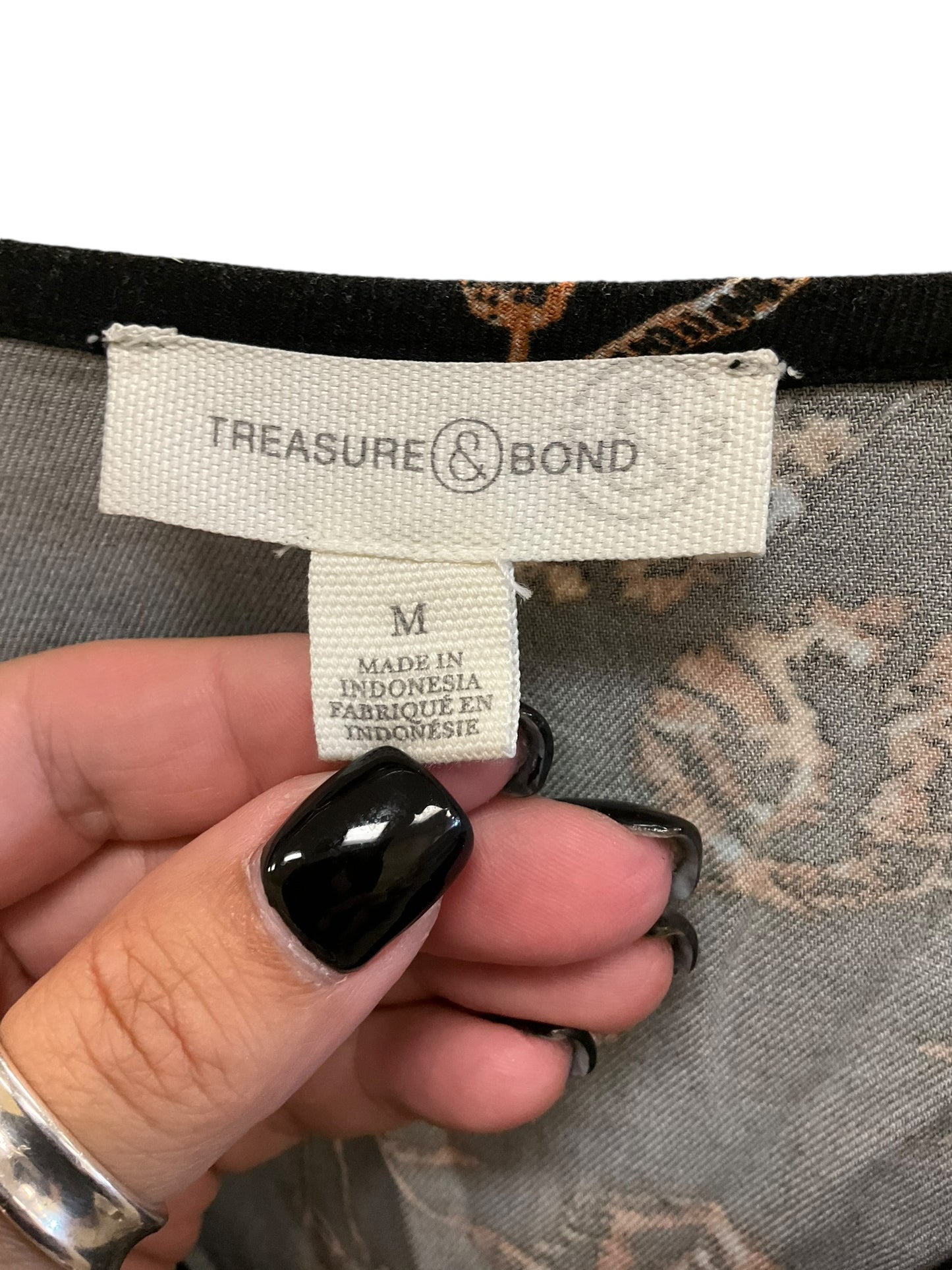 Dress Casual Maxi By Treasure And Bond In Black, Size: M