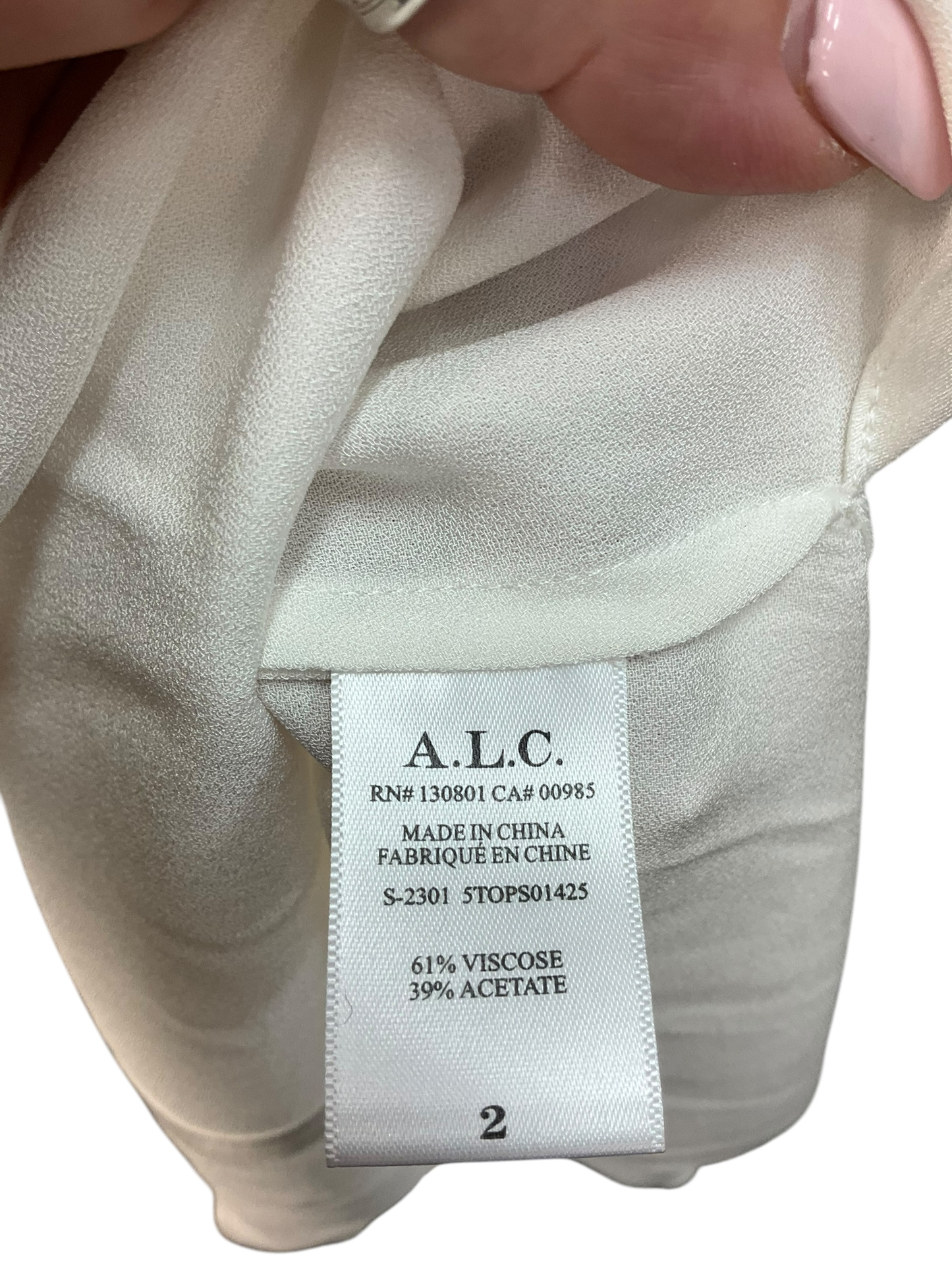 Top Sleeveless By Alc Size: Xs