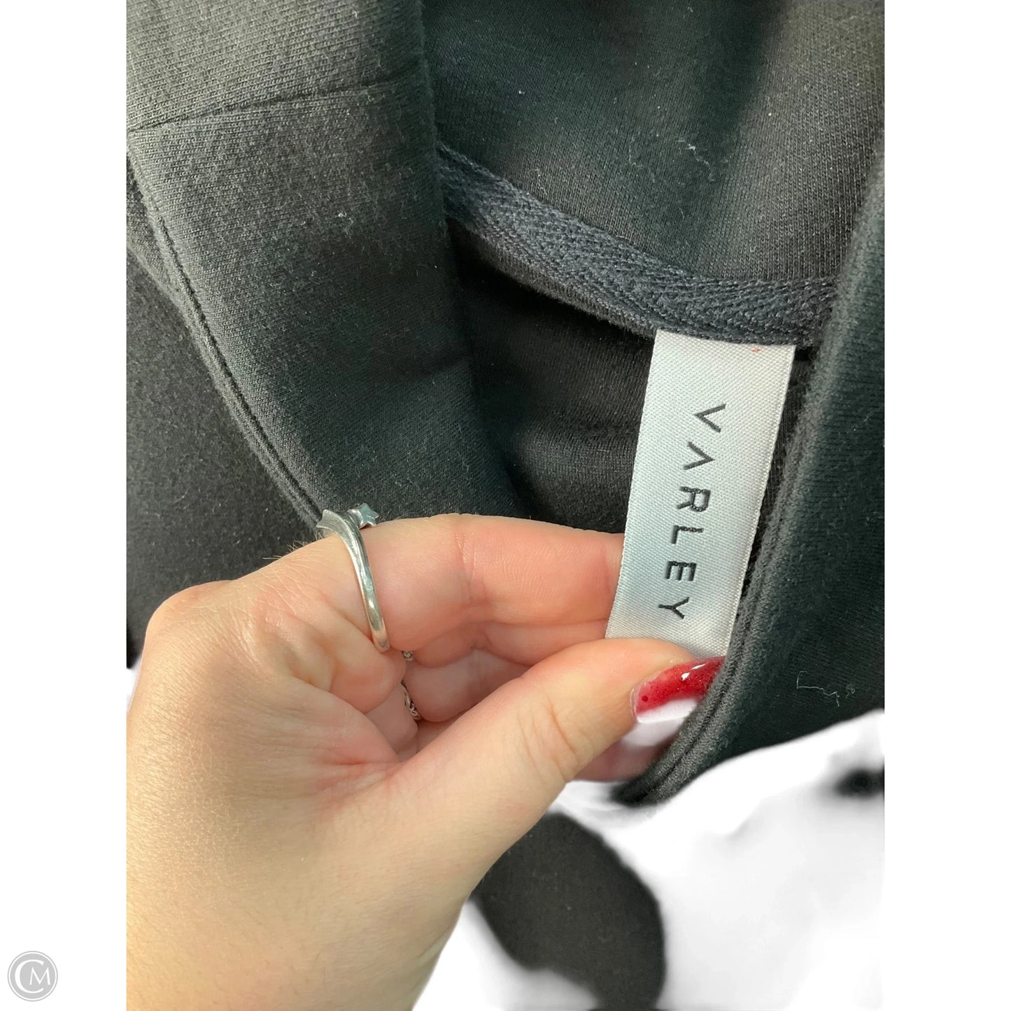 Athletic Sweatshirt Collar By Varley In Black, Size: Xs