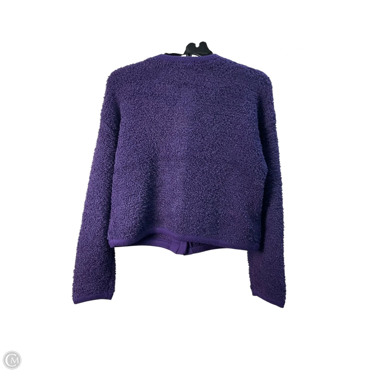 Cardigan By Ann Taylor In Purple, Size: M