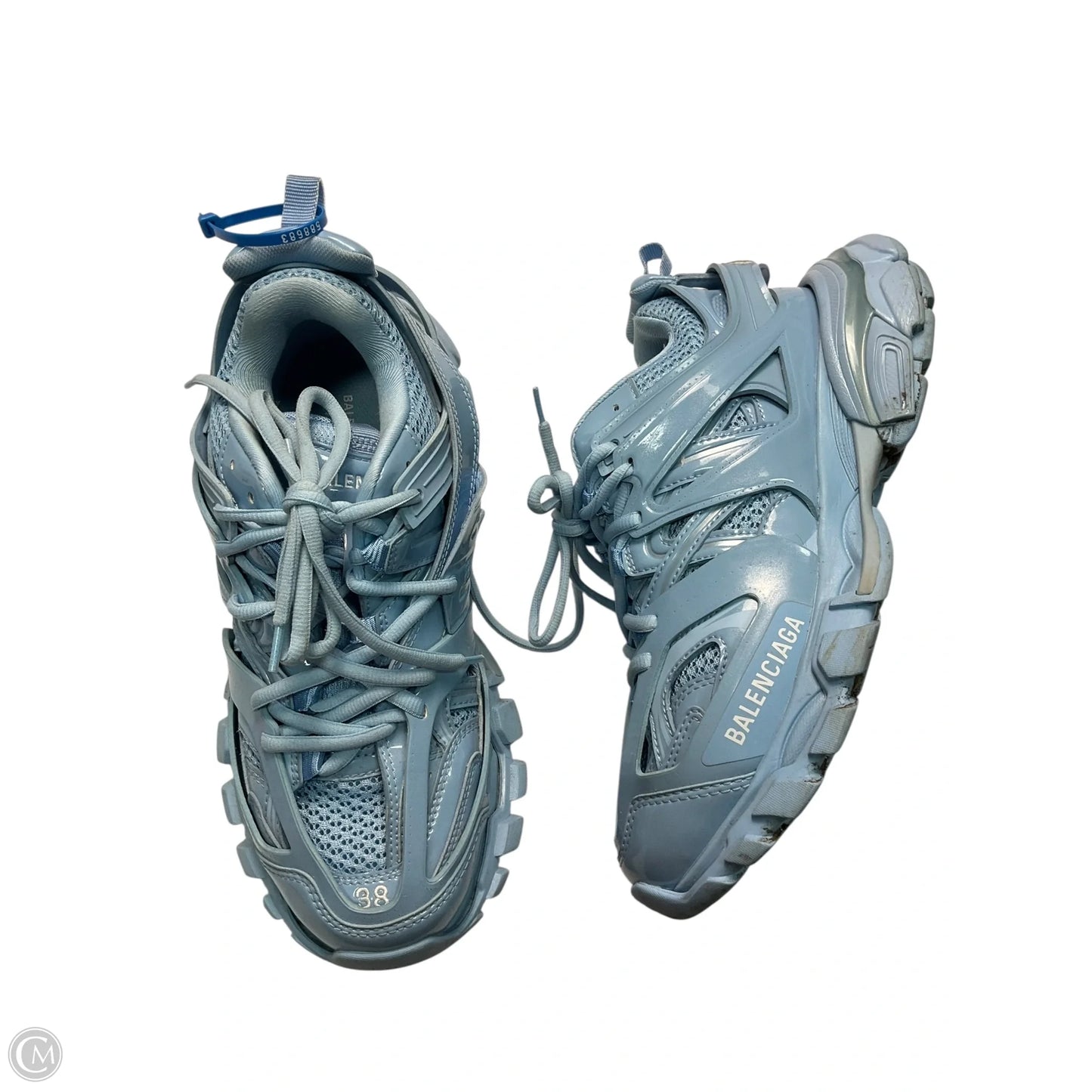 Shoes Luxury Designer By Balenciaga In Blue, Size: 8
