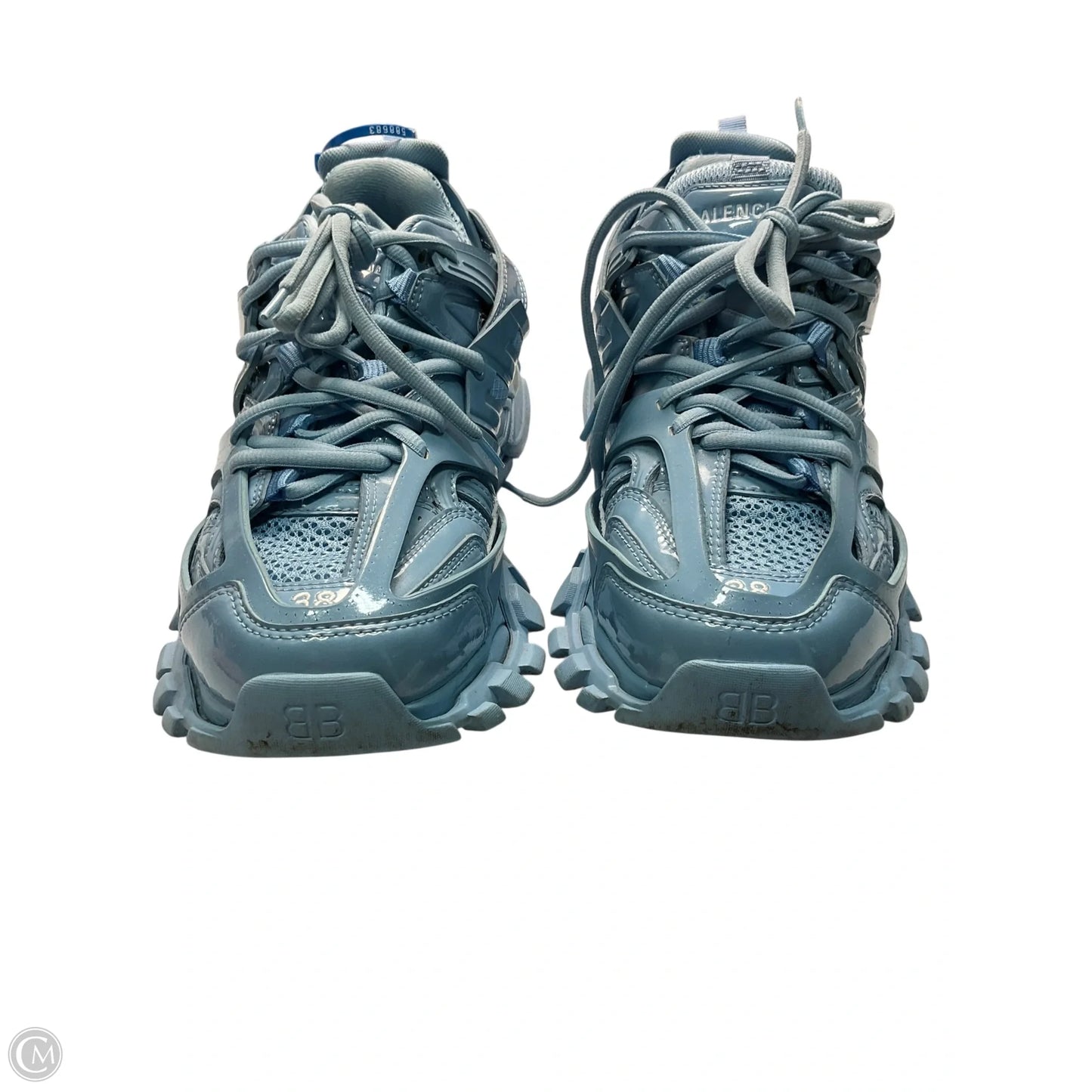 Shoes Luxury Designer By Balenciaga In Blue, Size: 8