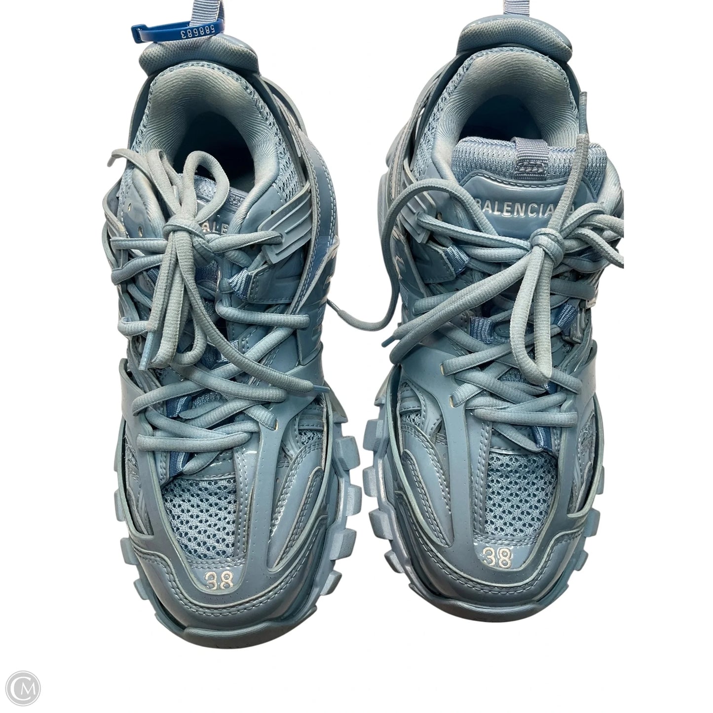 Shoes Luxury Designer By Balenciaga In Blue, Size: 8