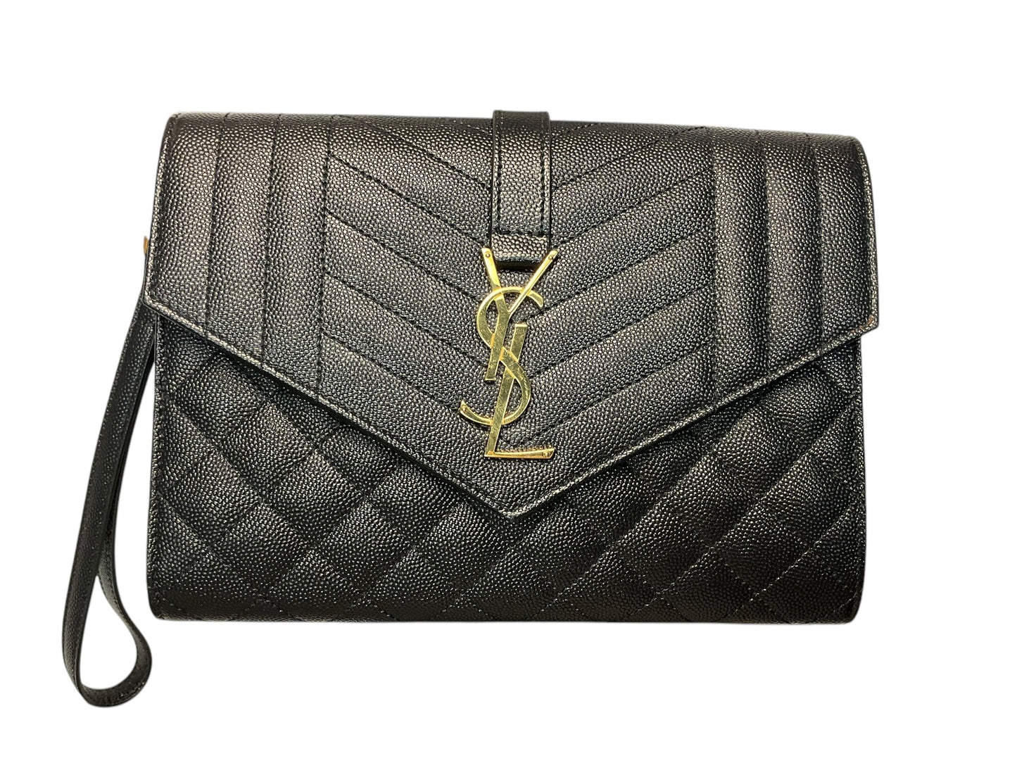 Wristlet Luxury Designer By Yves Saint Laurent Size: Small