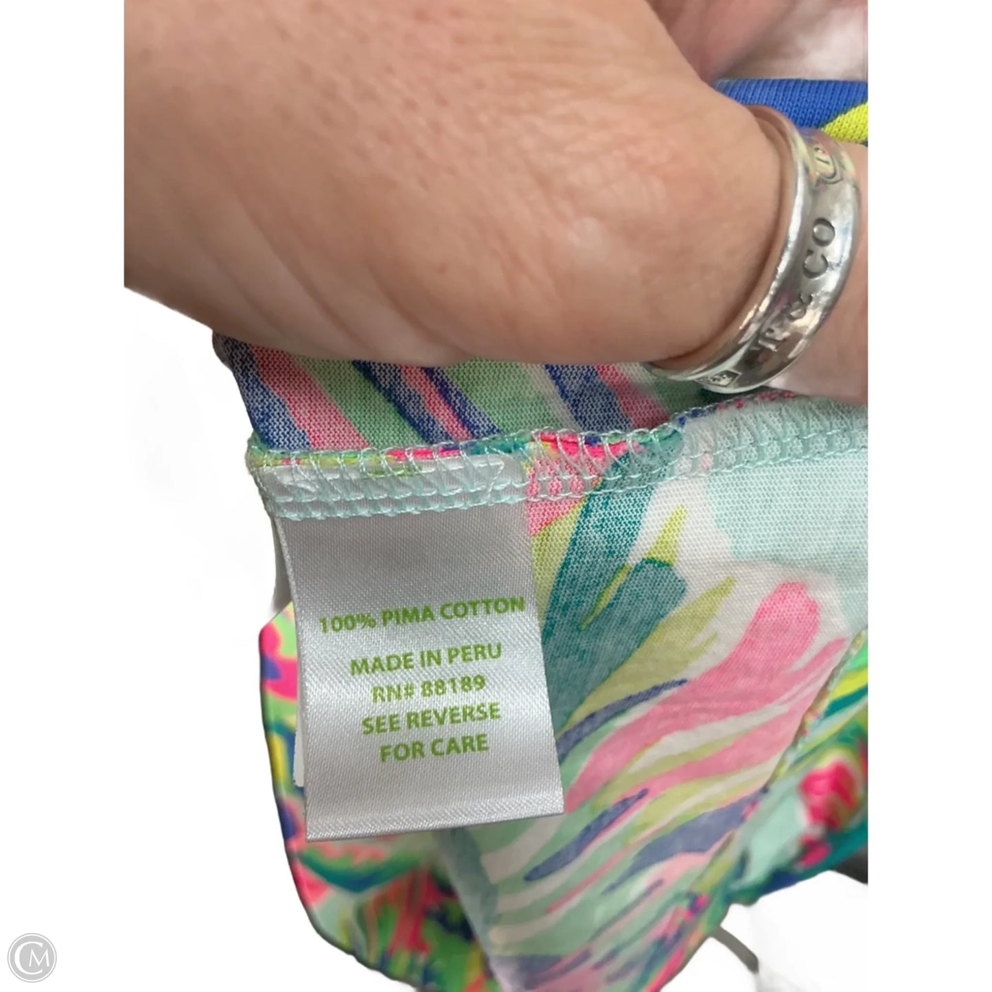 Dress Designer By Lilly Pulitzer In Tropical Print, Size: M