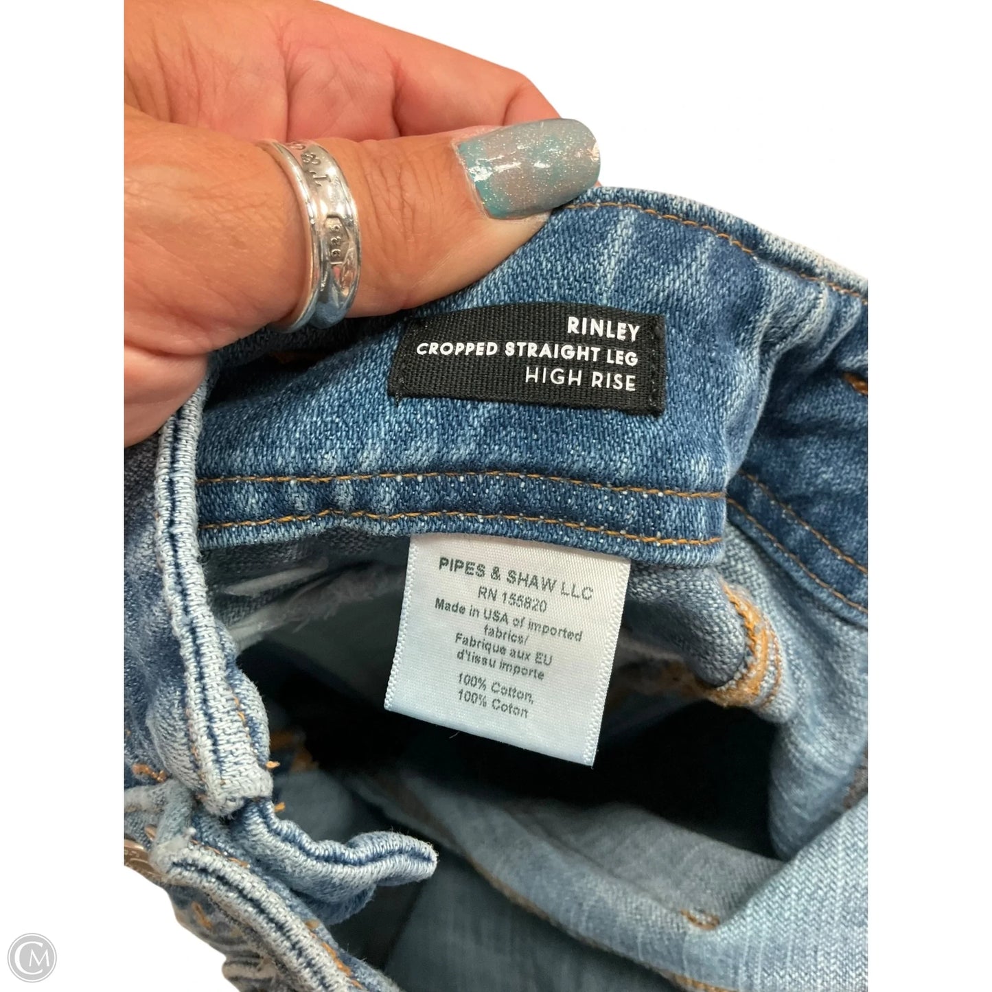 Jeans Straight By Veronica Beard In Blue Denim, Size: 2