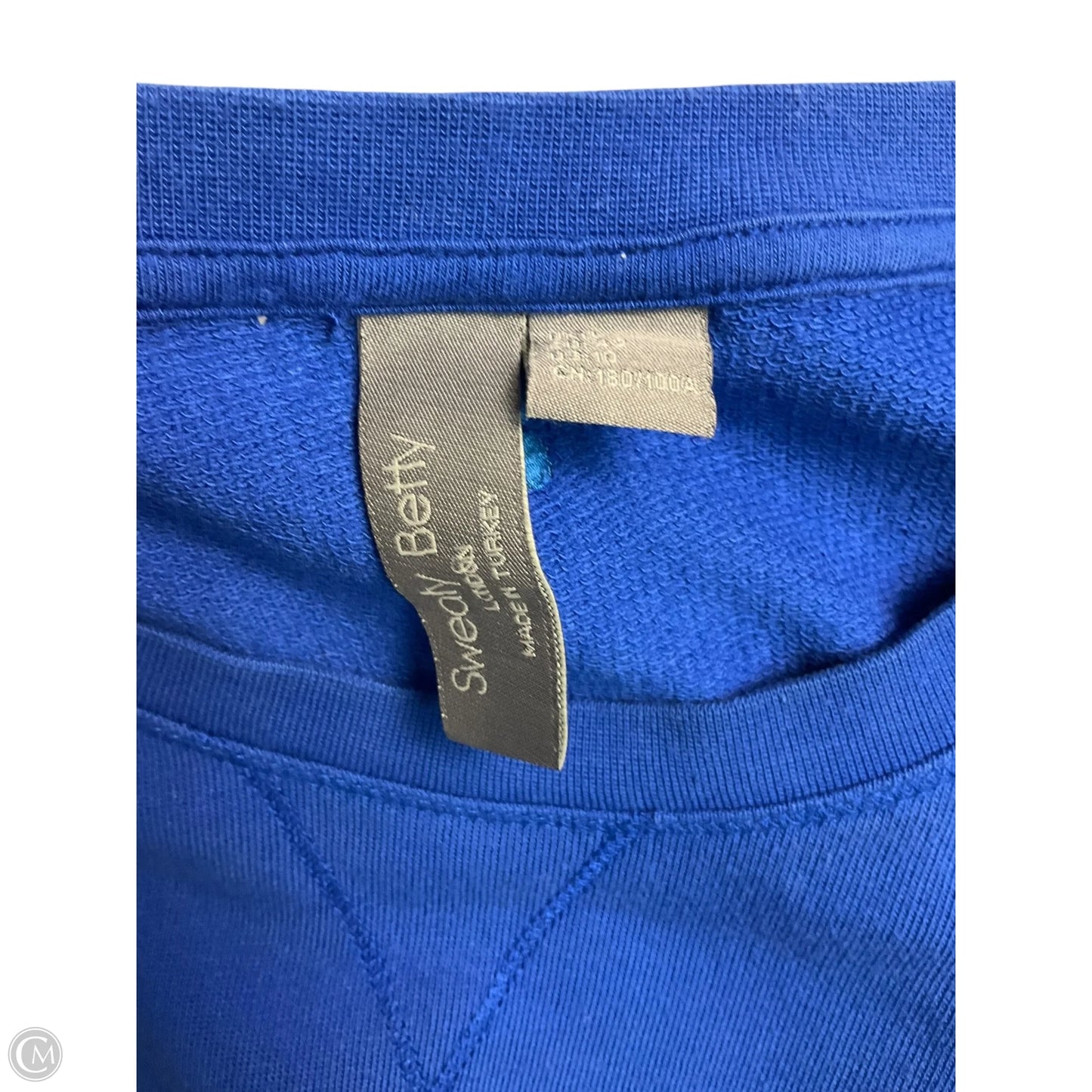 Sweatshirt Crewneck By Sweaty Betty In Blue, Size: L