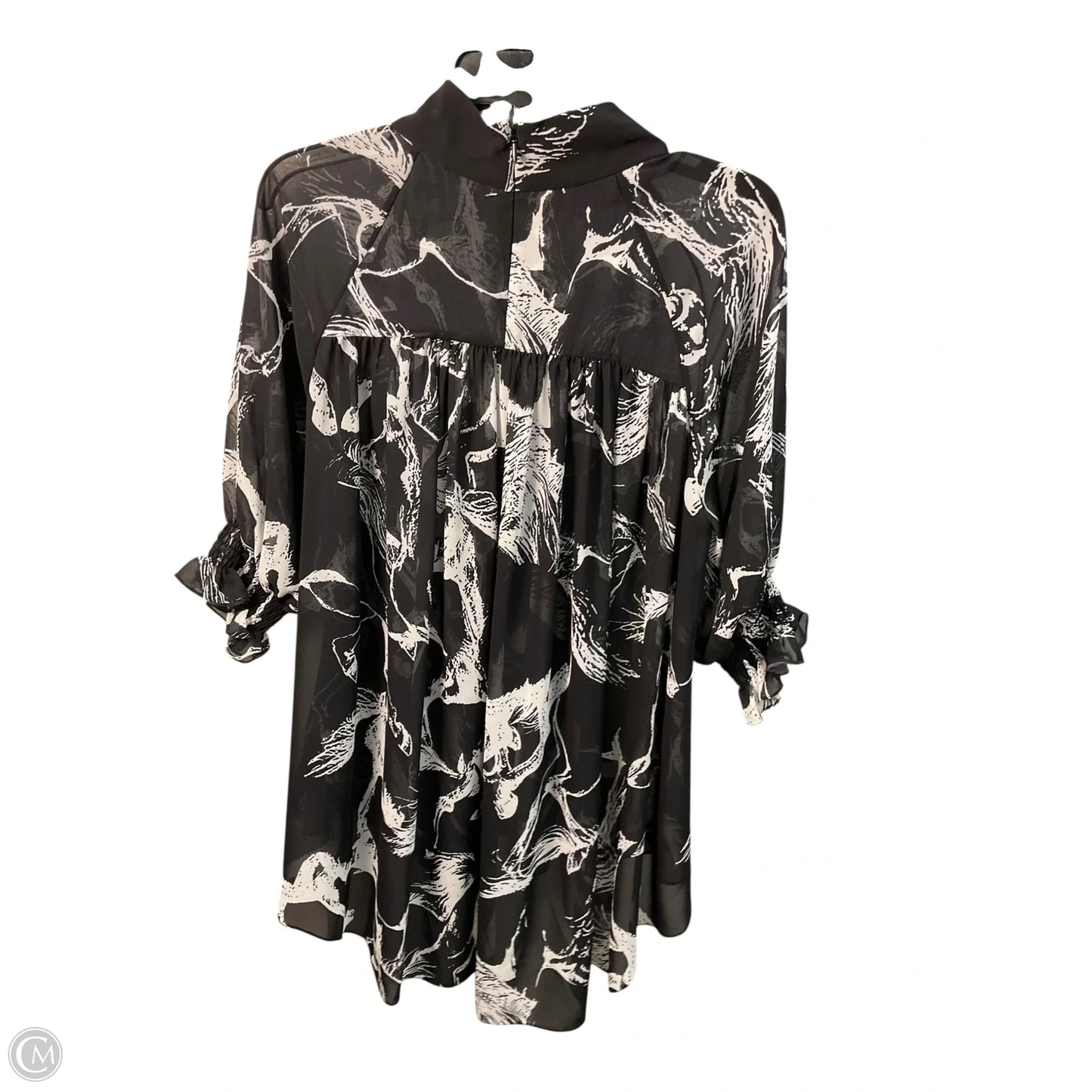 Top Long Sleeve Designer By Neiman Marcus In Black, Size: S