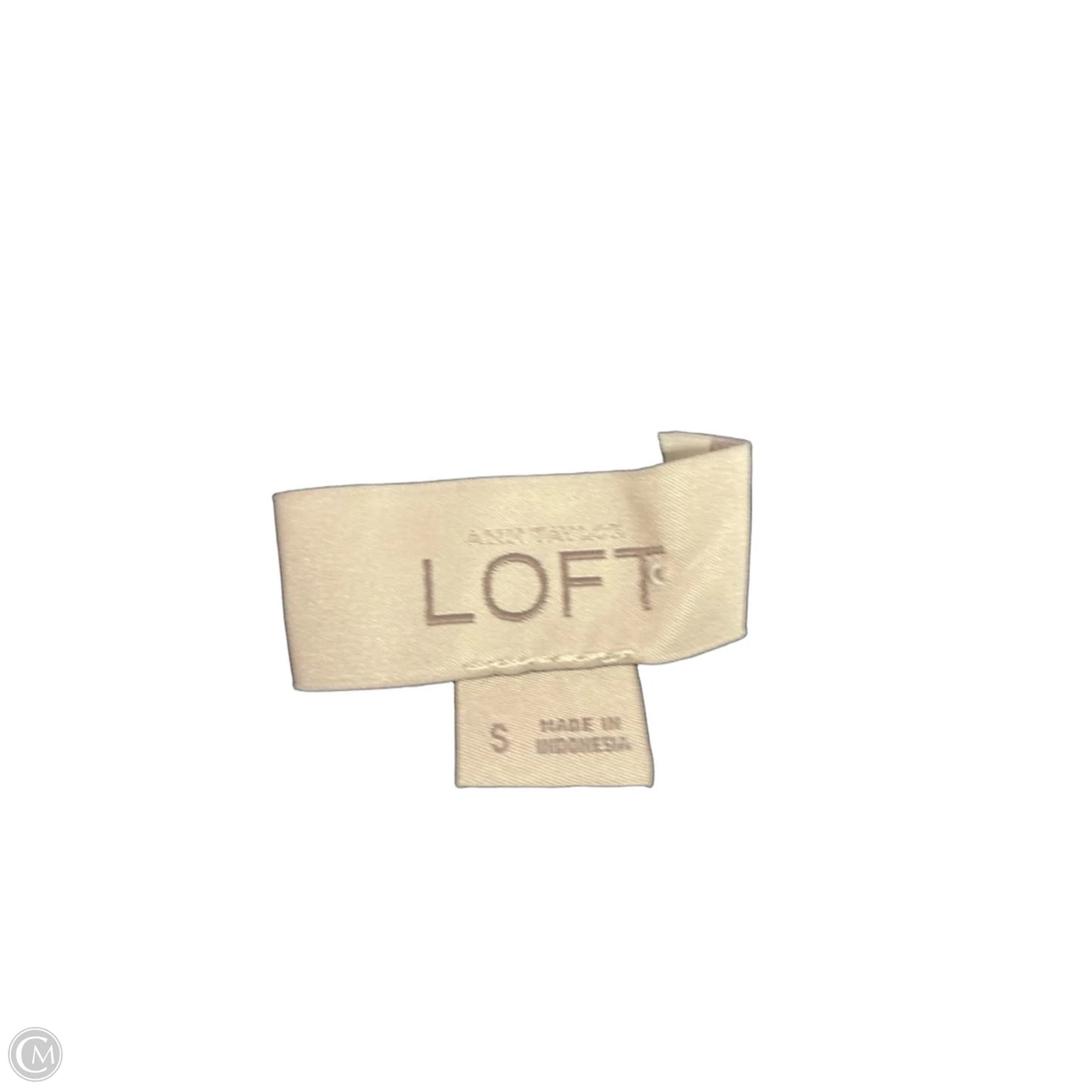 Top Sleeveless By Loft In Black, Size: S