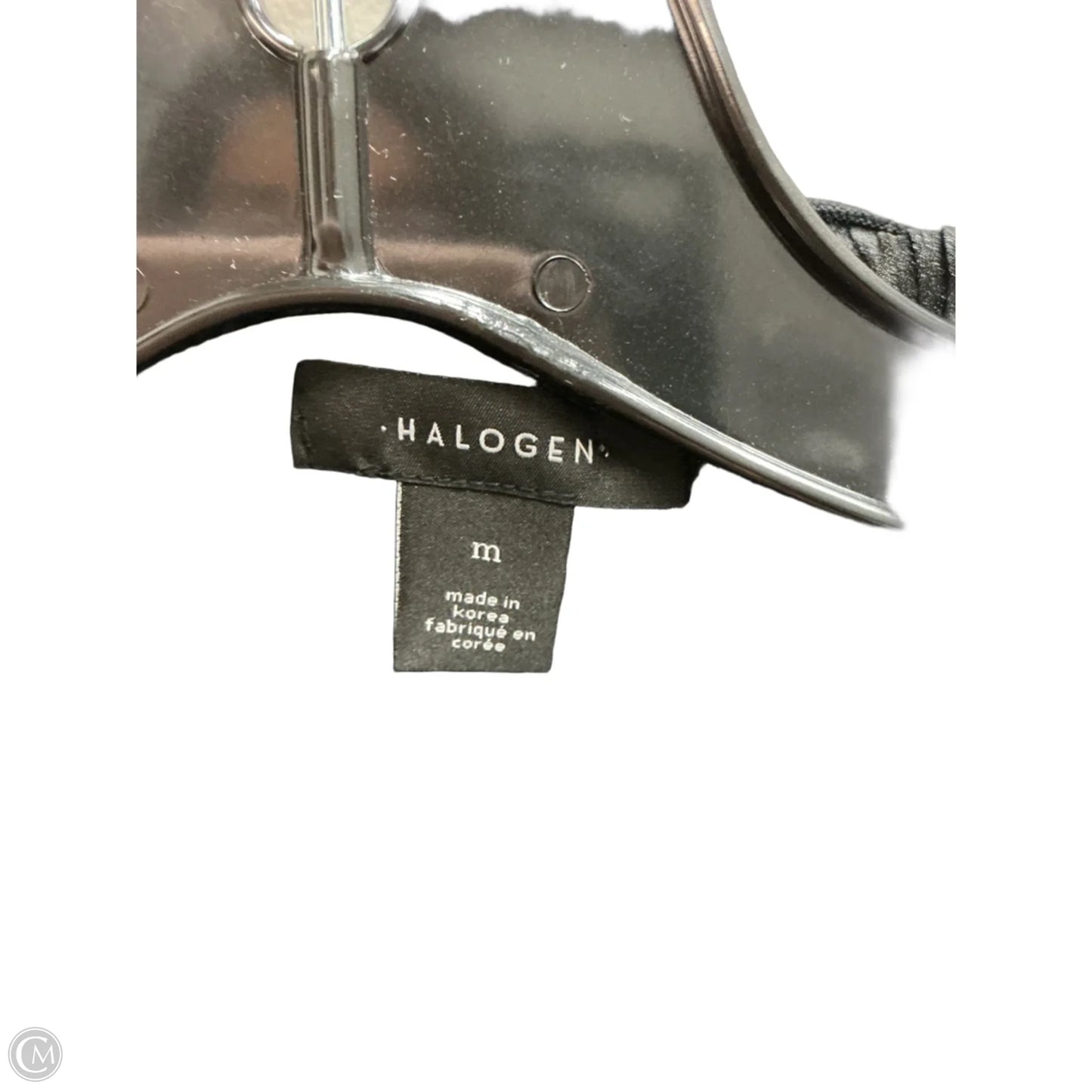 Top Short Sleeve By Halogen In Black, Size: M