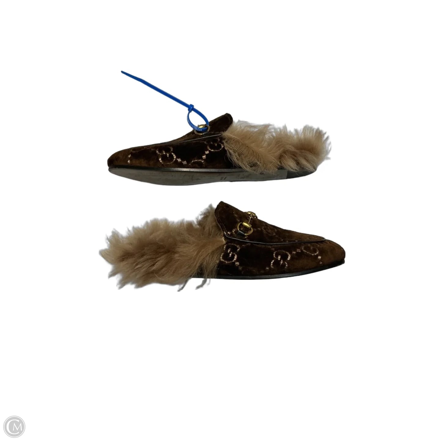 Shoes Luxury Designer By Gucci In Brown, Size: 7.5