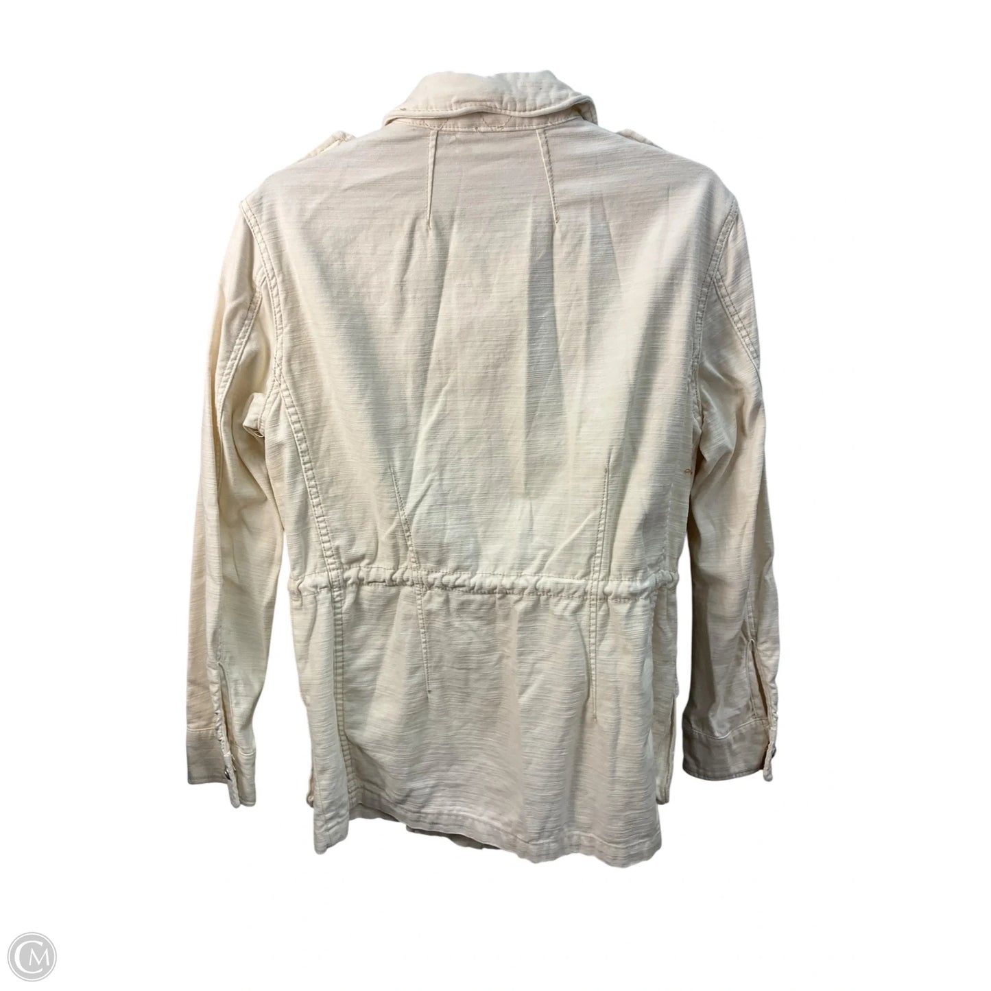 Jacket Denim By Free People In Cream, Size: S