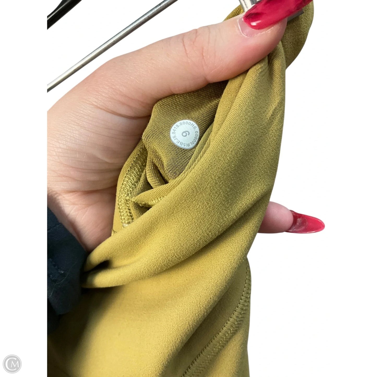 Athletic Leggings By Lululemon In Yellow, Size: 4