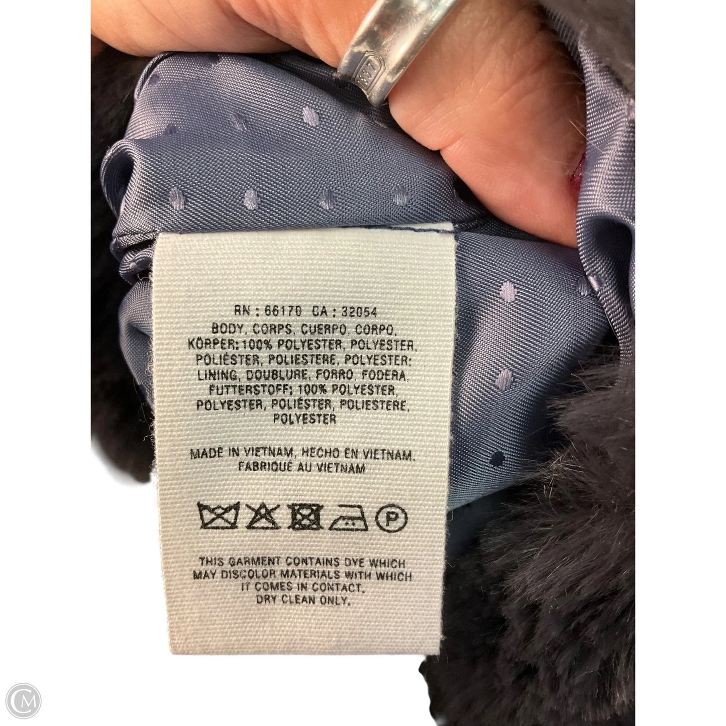 Jacket Faux Fur & Sherpa By Anthropologie In Blue, Size: S