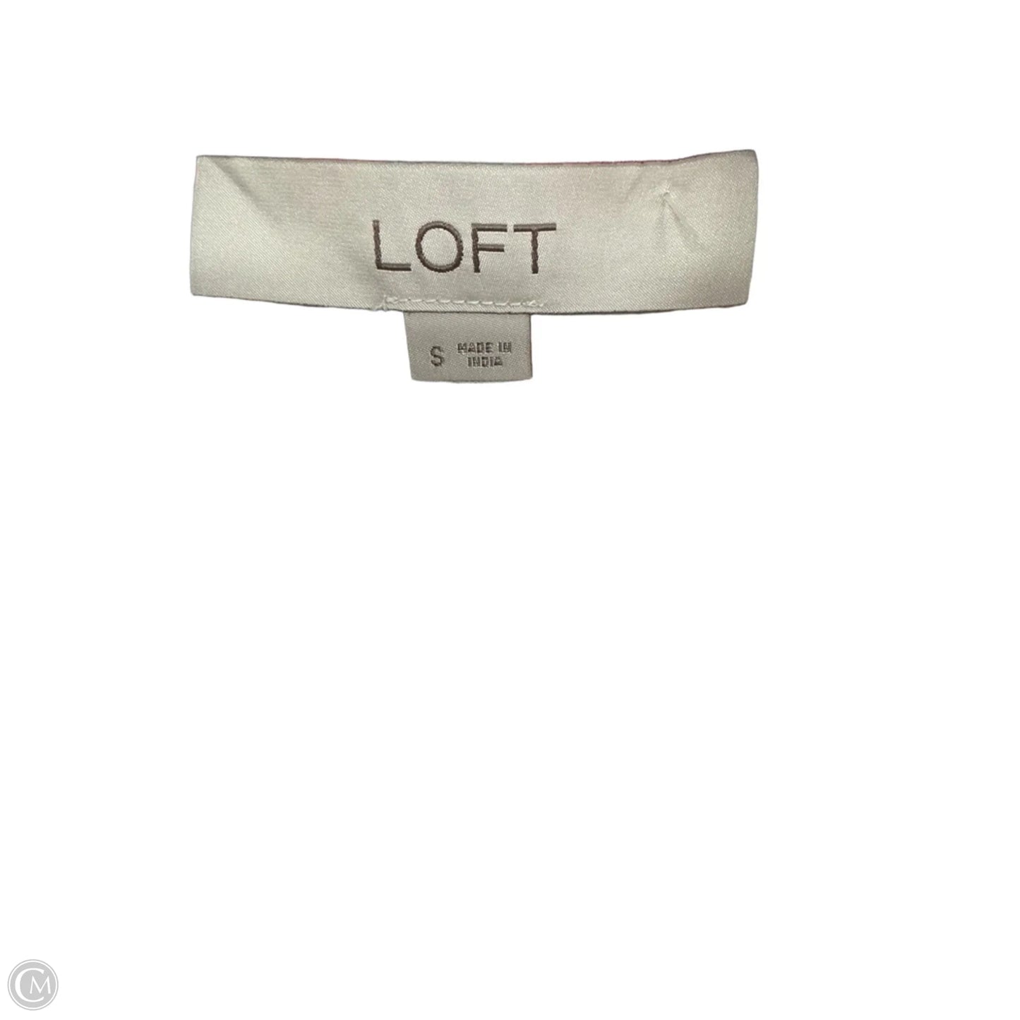 Top Sleeveless By Loft In White, Size: S