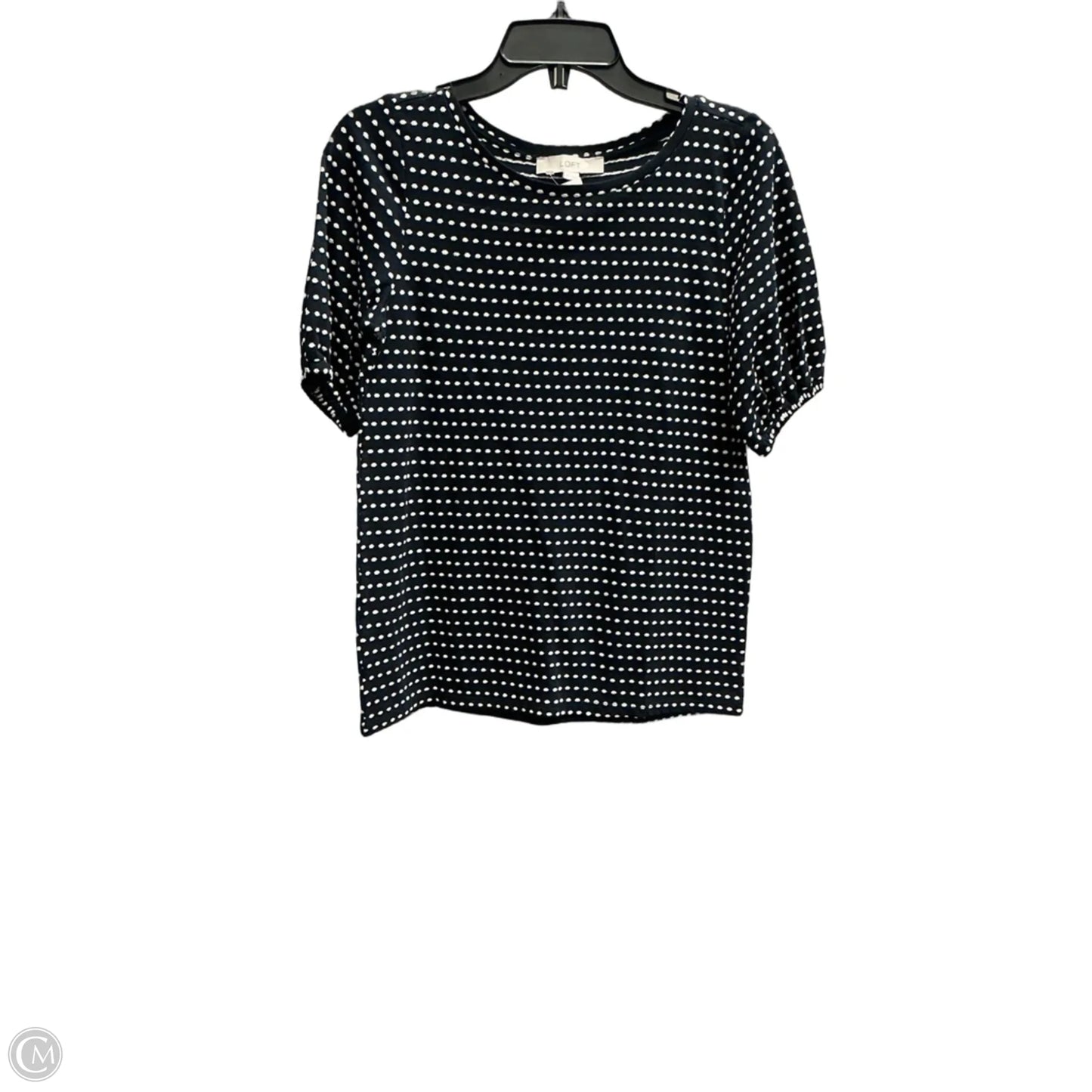 Top Short Sleeve By Loft In Blue, Size: Xs