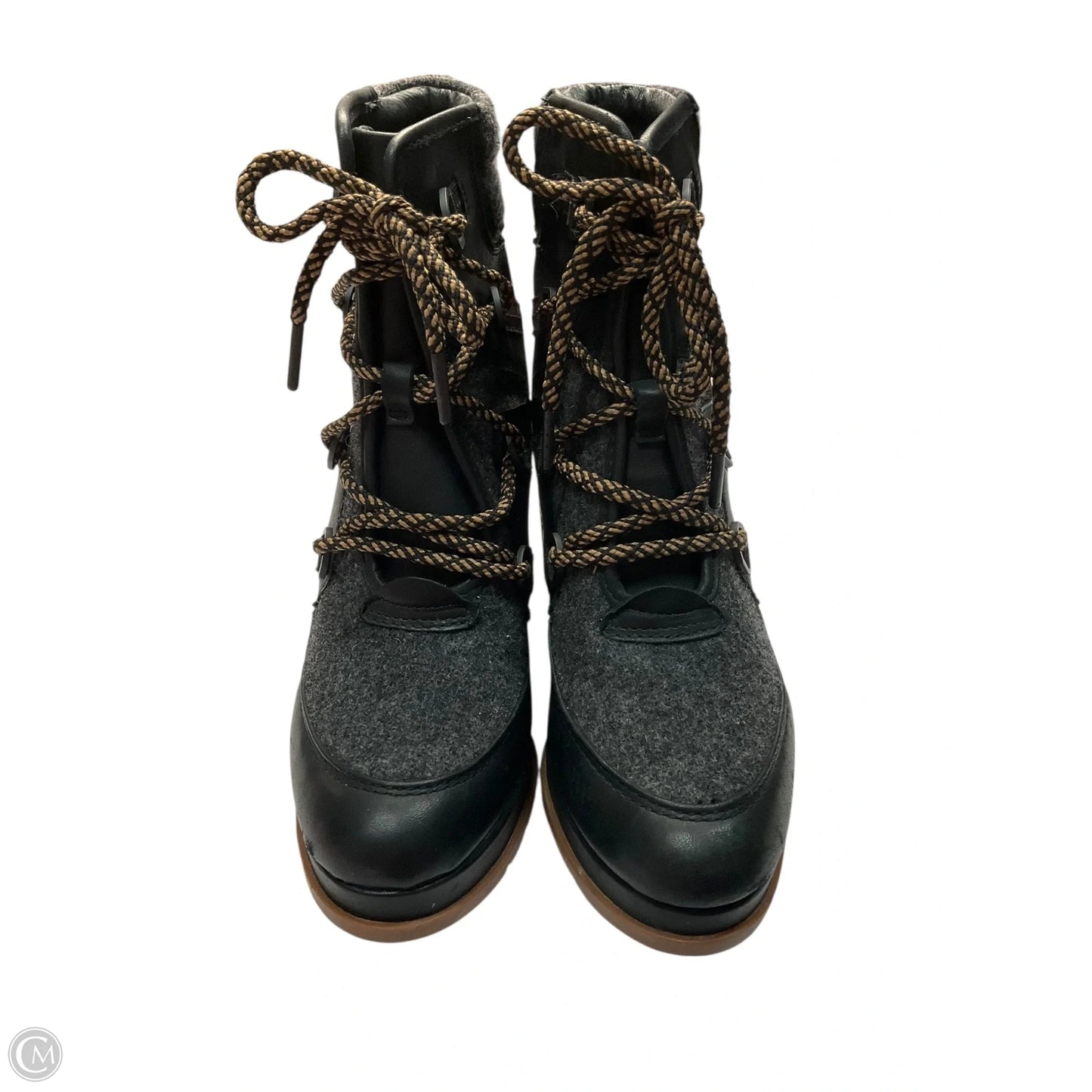 Boots Ankle Heels By Sorel In Grey, Size: 9