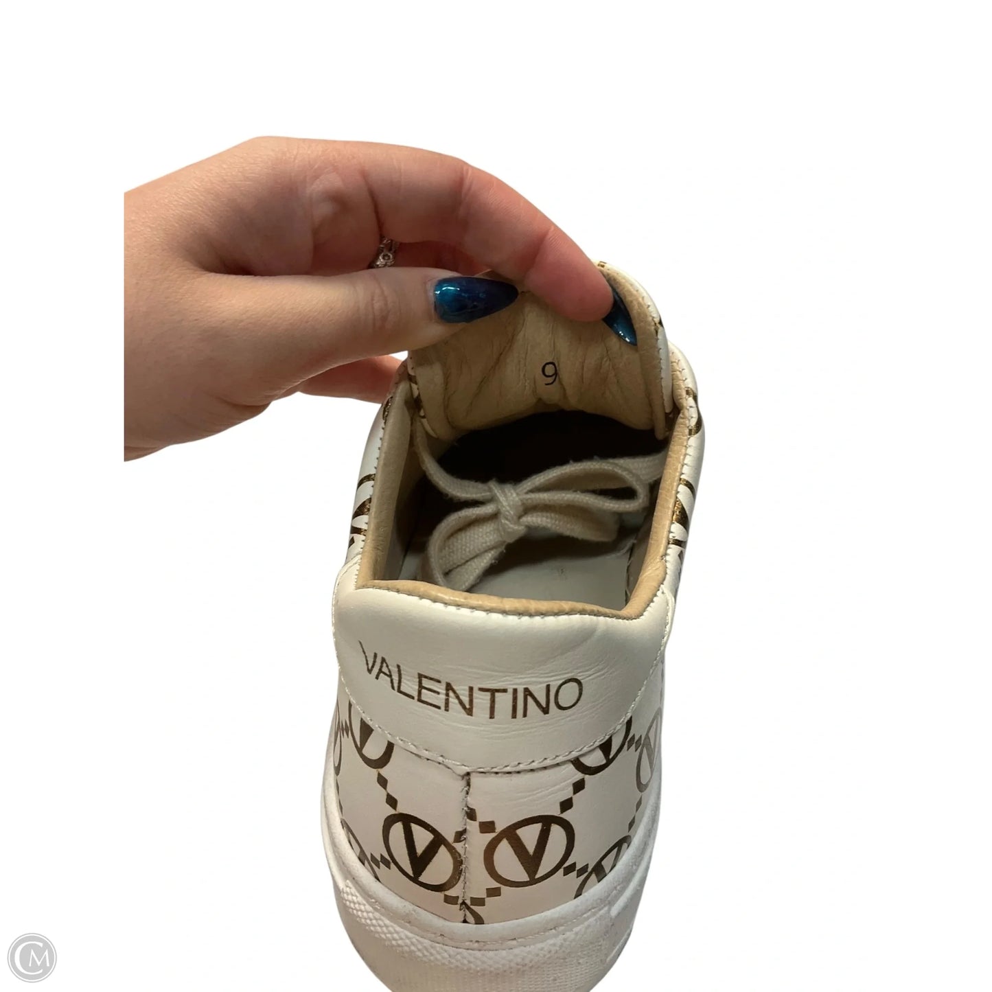 Shoes Designer By Valentino-mario In White, Size: 9