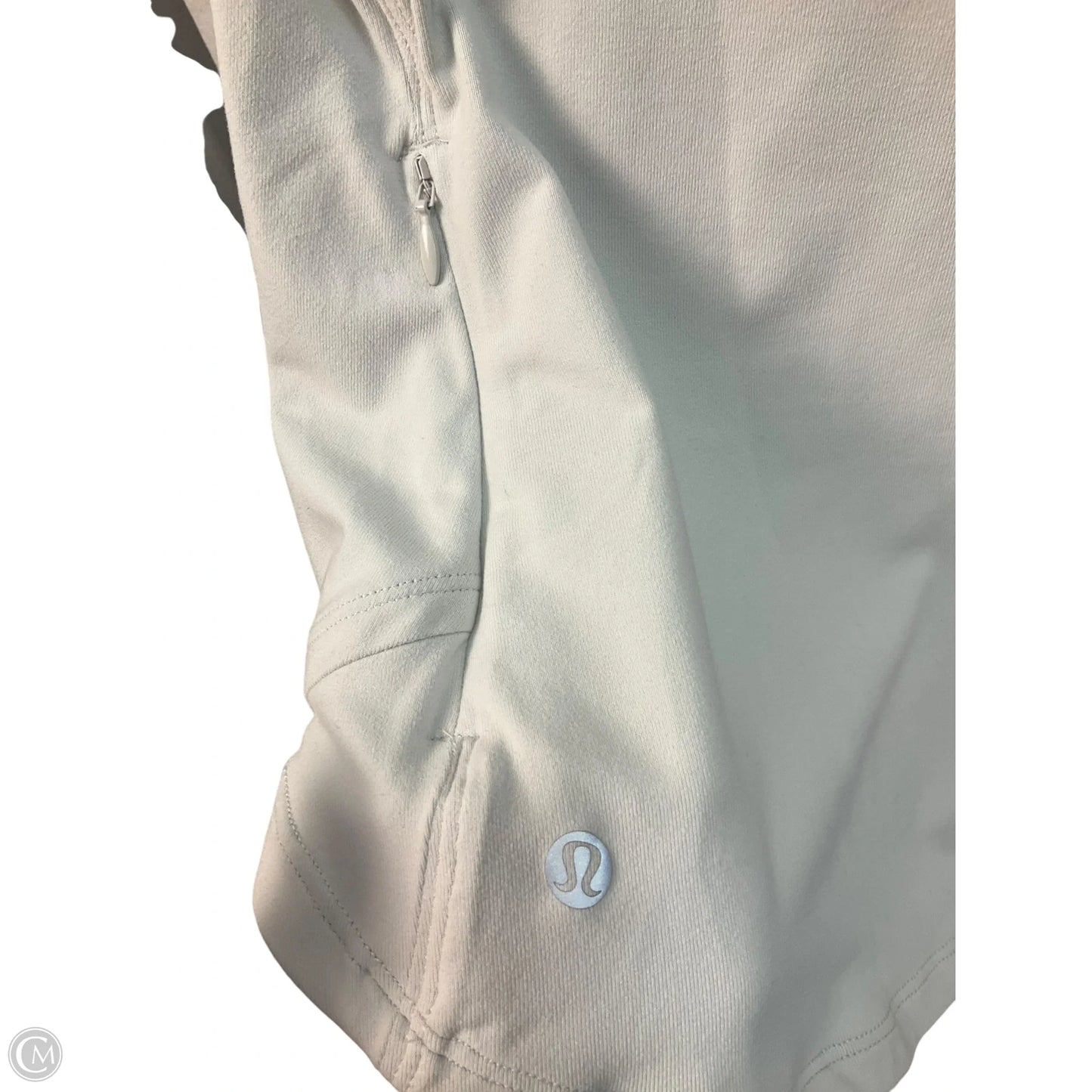 Athletic Top Long Sleeve Crewneck By Lululemon In White, Size: Xs