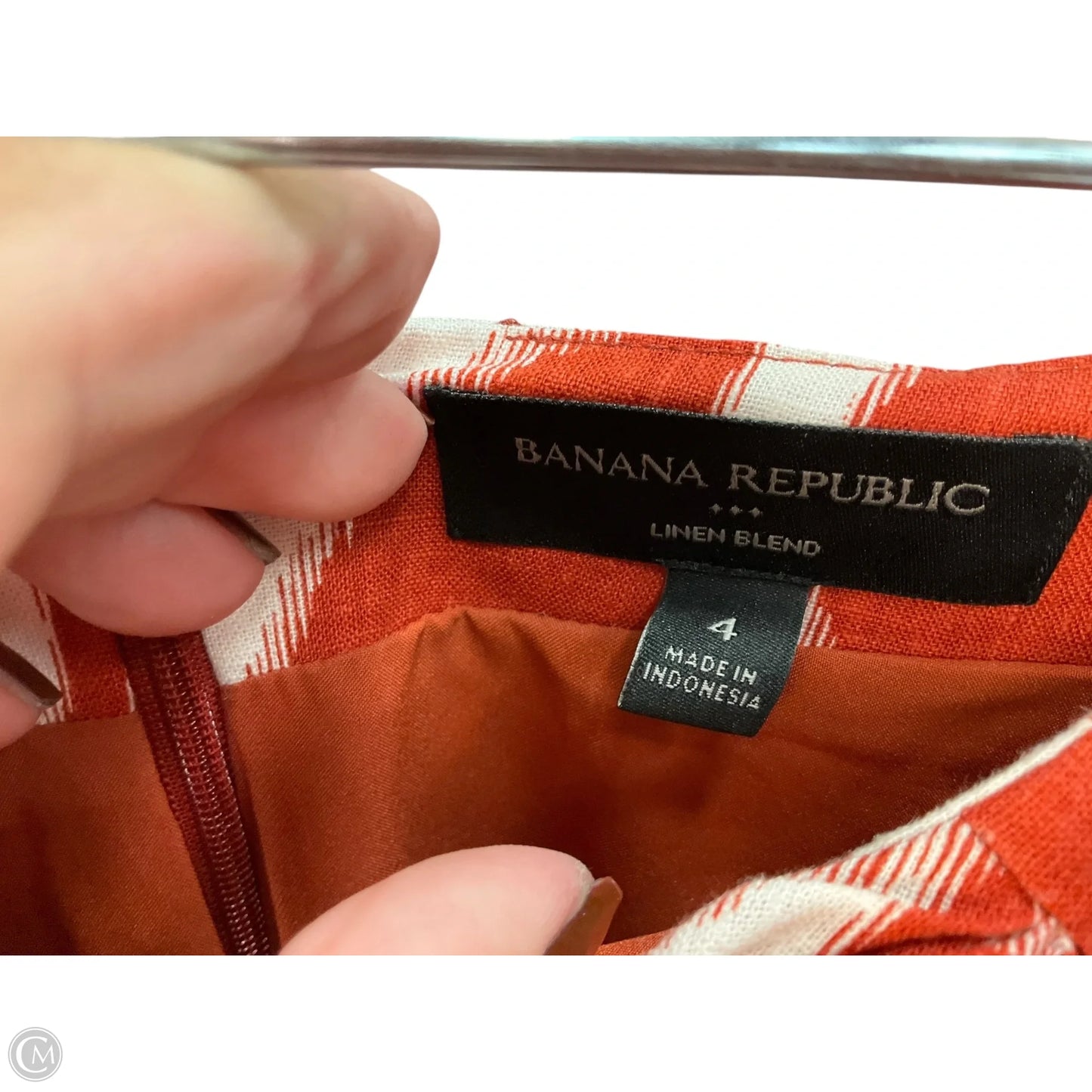 Skirt Maxi By Banana Republic In Orange, Size: 4