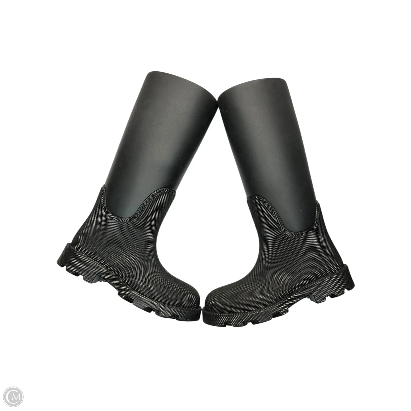 Boots Luxury Designer By Burberry In Black, Size: 7