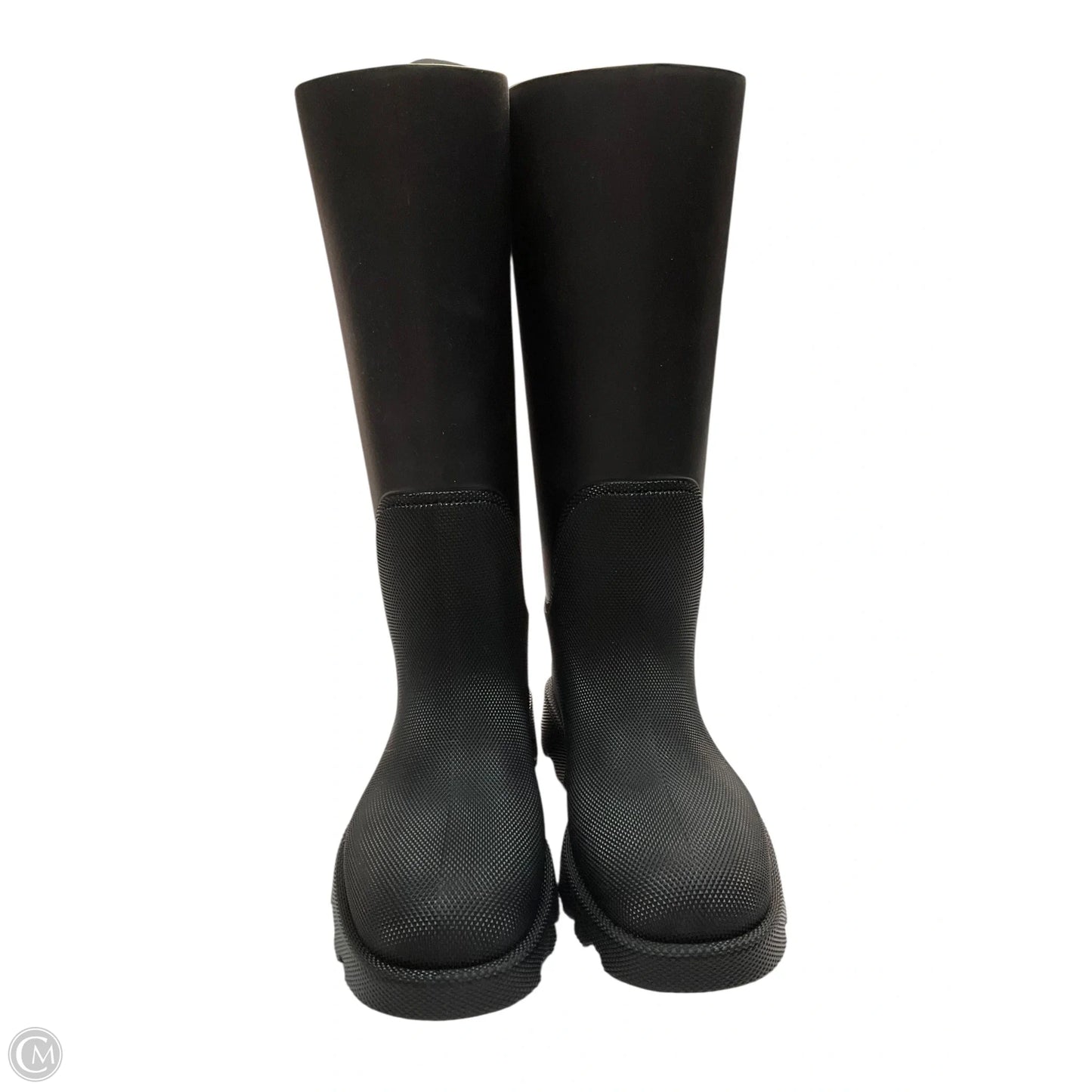 Boots Luxury Designer By Burberry In Black, Size: 7