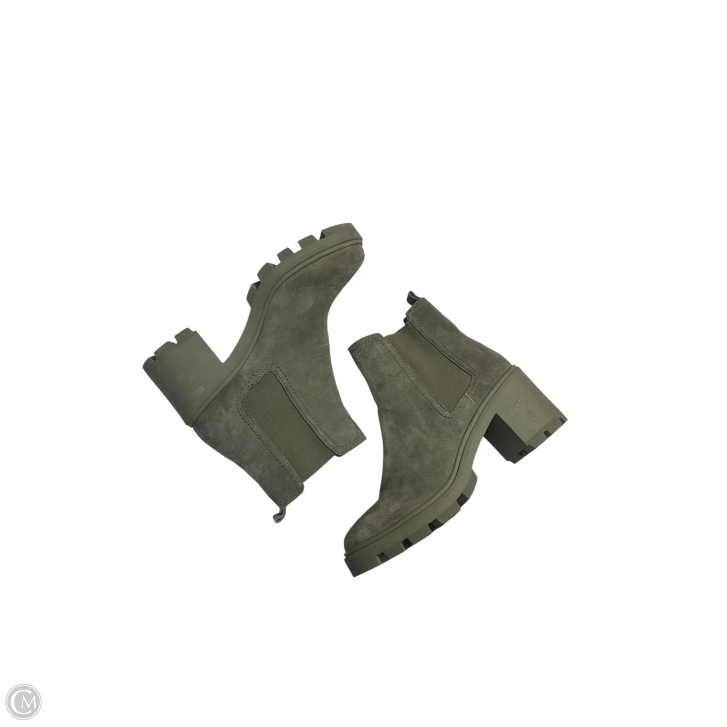 Boots Ankle Heels By Splendid In Green, Size: 10