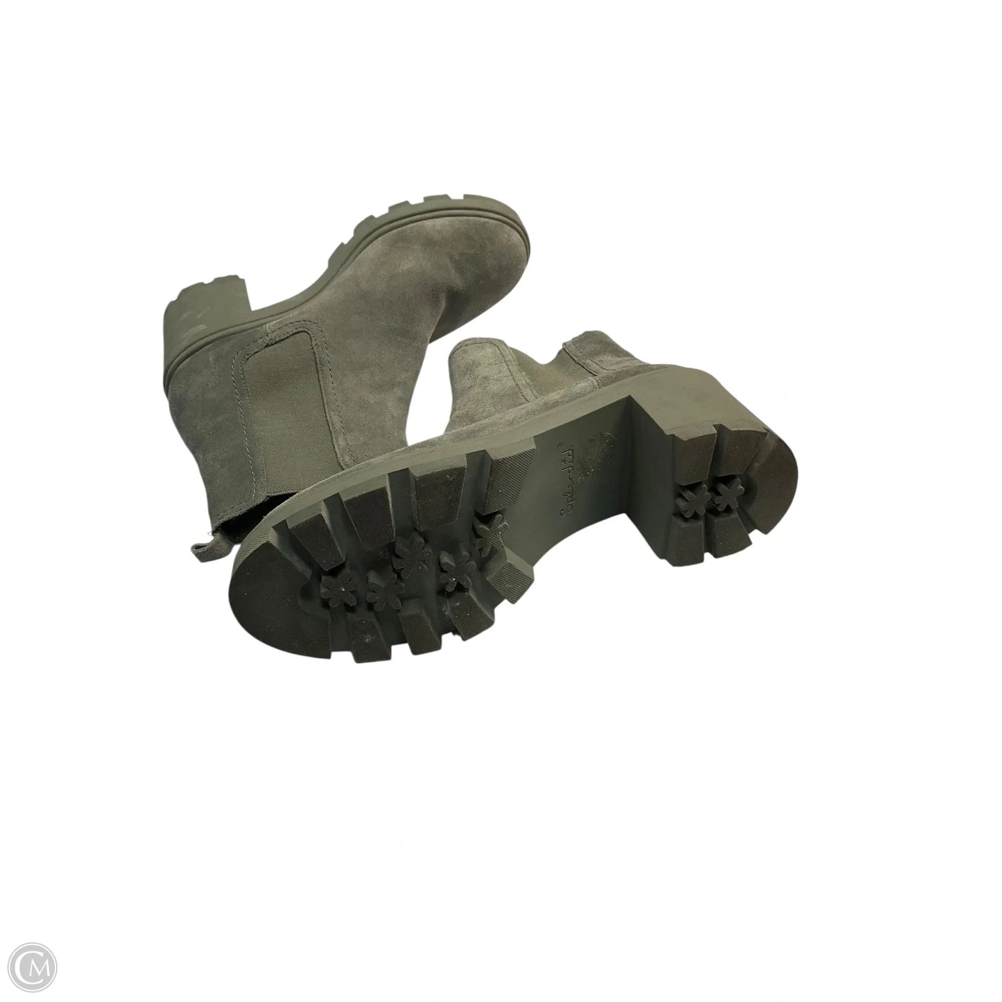 Boots Ankle Heels By Splendid In Green, Size: 10