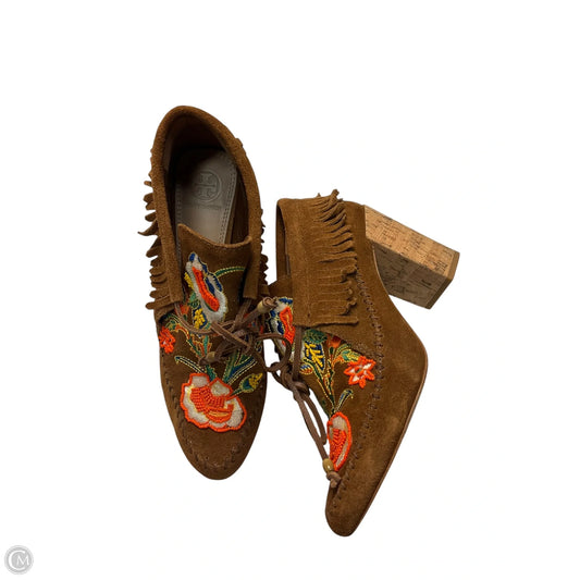 Shoes Designer By Tory Burch In Brown, Size: 8