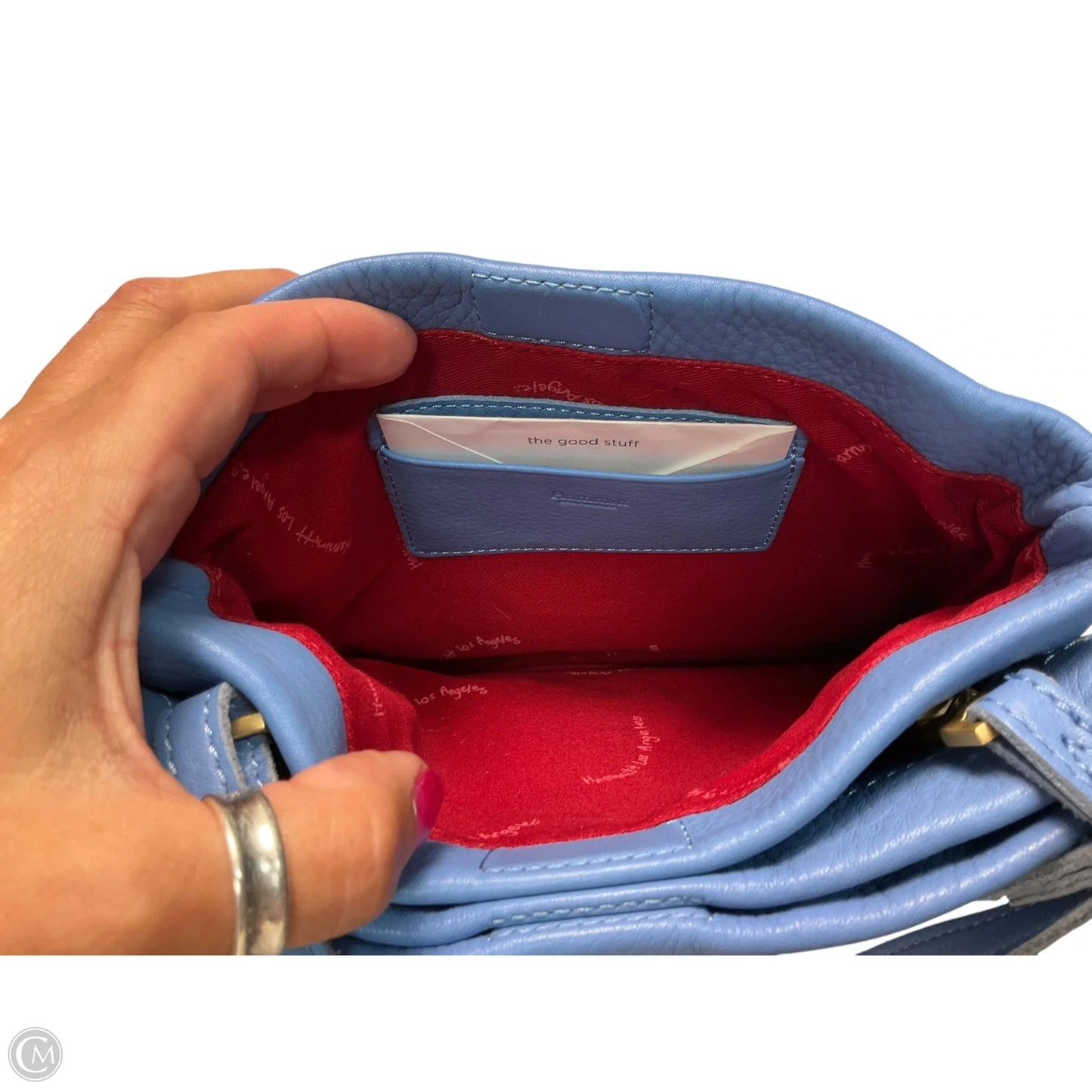 Handbag Leather By Hammitt, Size: Medium