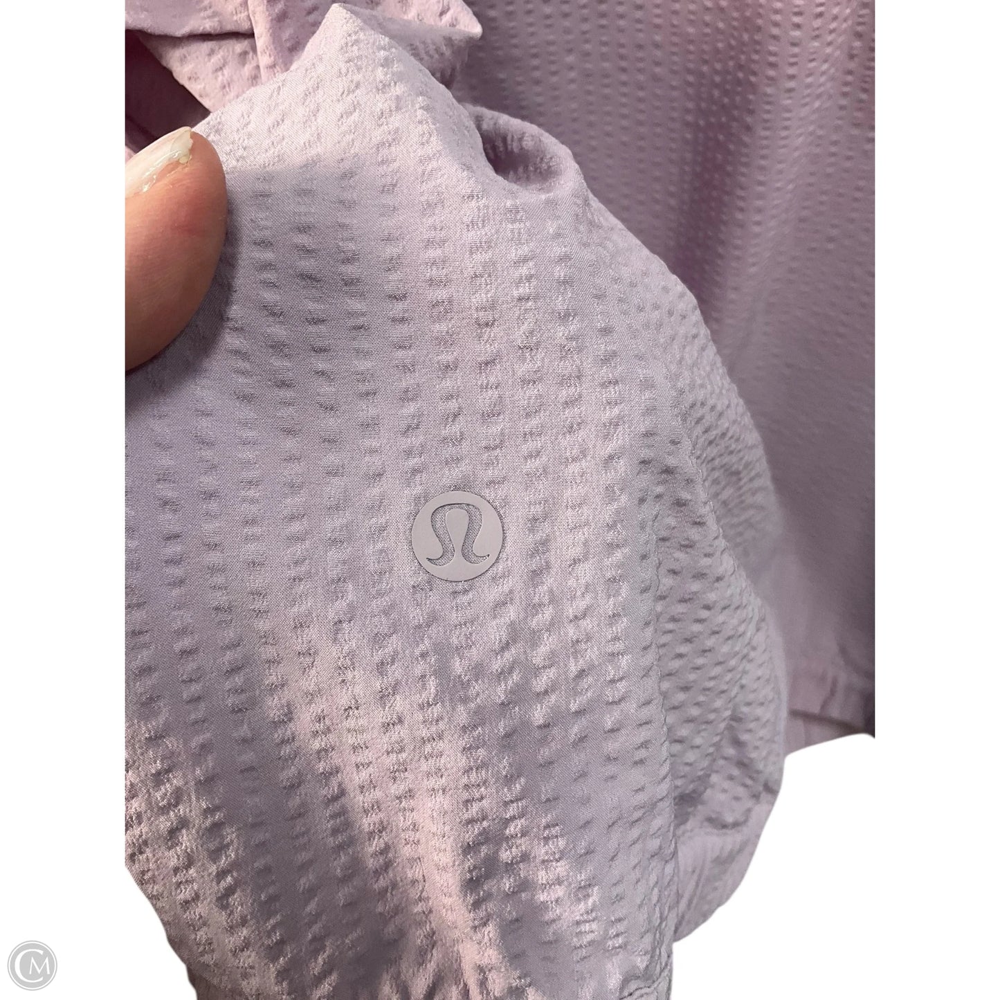 Athletic Jacket By Lululemon In Purple, Size: Xl