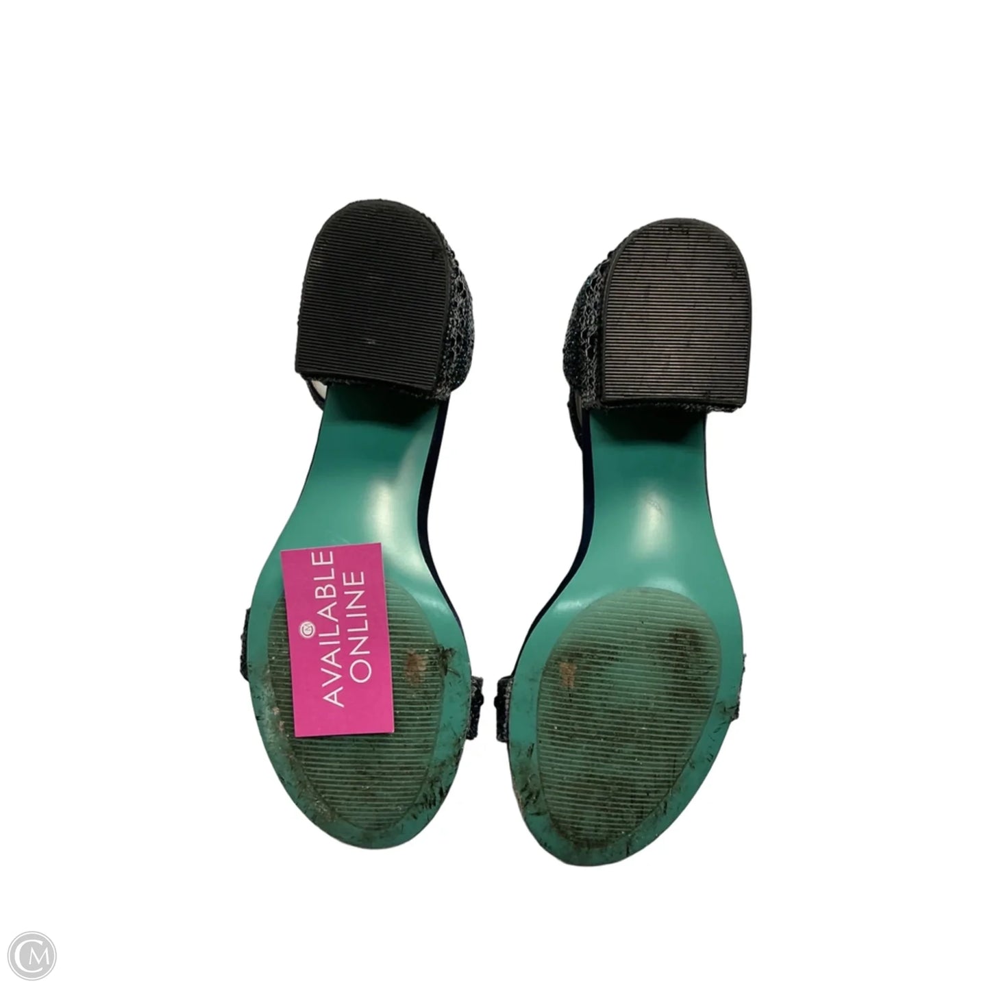 Shoes Heels Block By Betsey Johnson In Blue, Size: 6.5