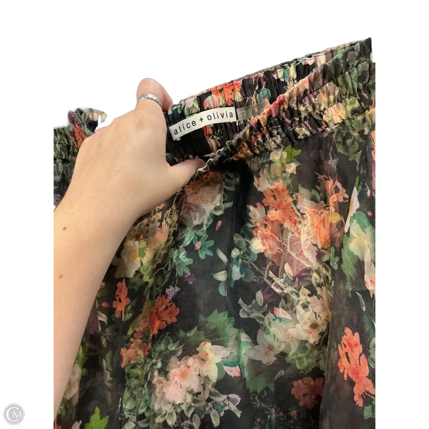 Skirt Designer By Alice + Olivia In Floral Print, Size: 8
