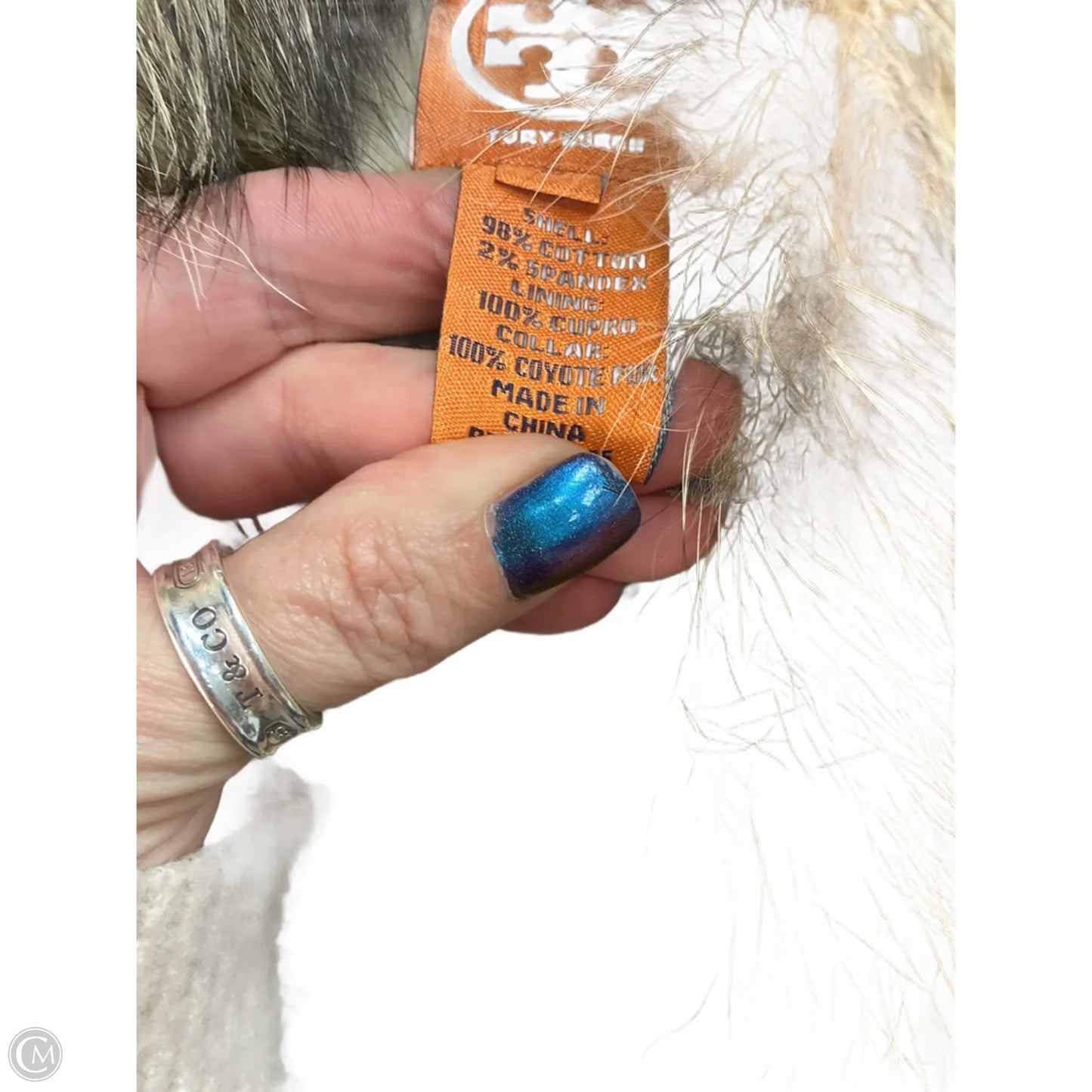 Jacket Designer By Tory Burch In Beige, Size: 12