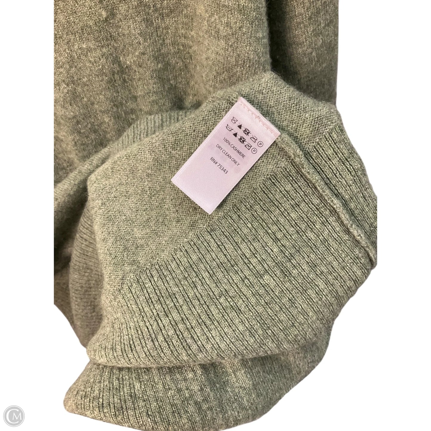 Sweater Cashmere By Nicole Miller In Green, Size: L