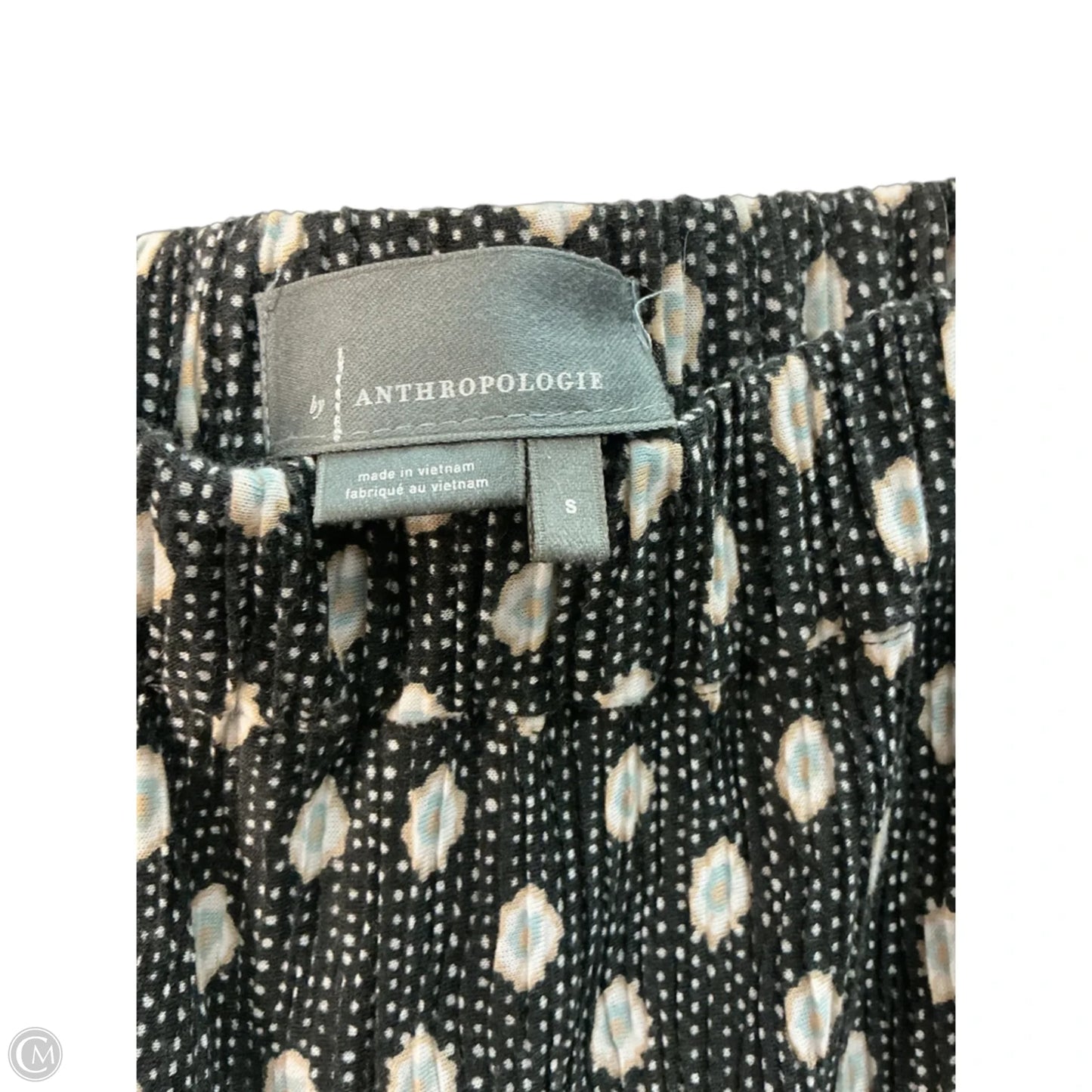 Pants Cropped By Anthropologie In Black & Cream, Size: 4