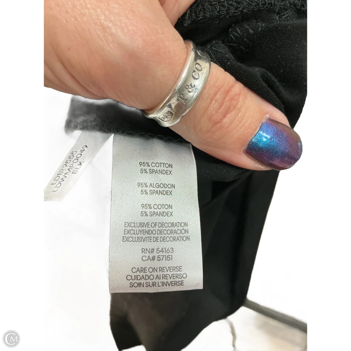 Dress Designer By Karl Lagerfeld In Black, Size: Xl