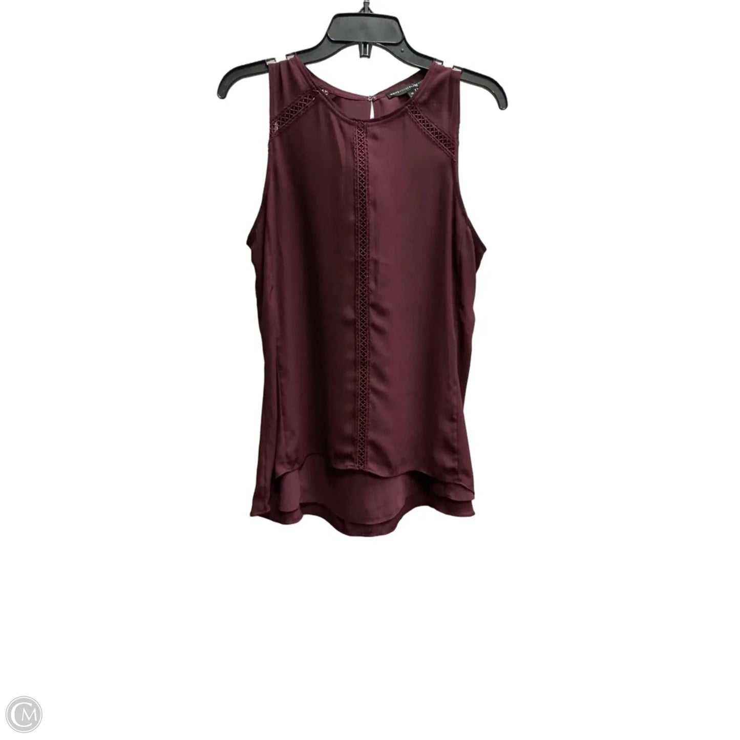 Top Sleeveless By White House Black Market In Maroon, Size: M