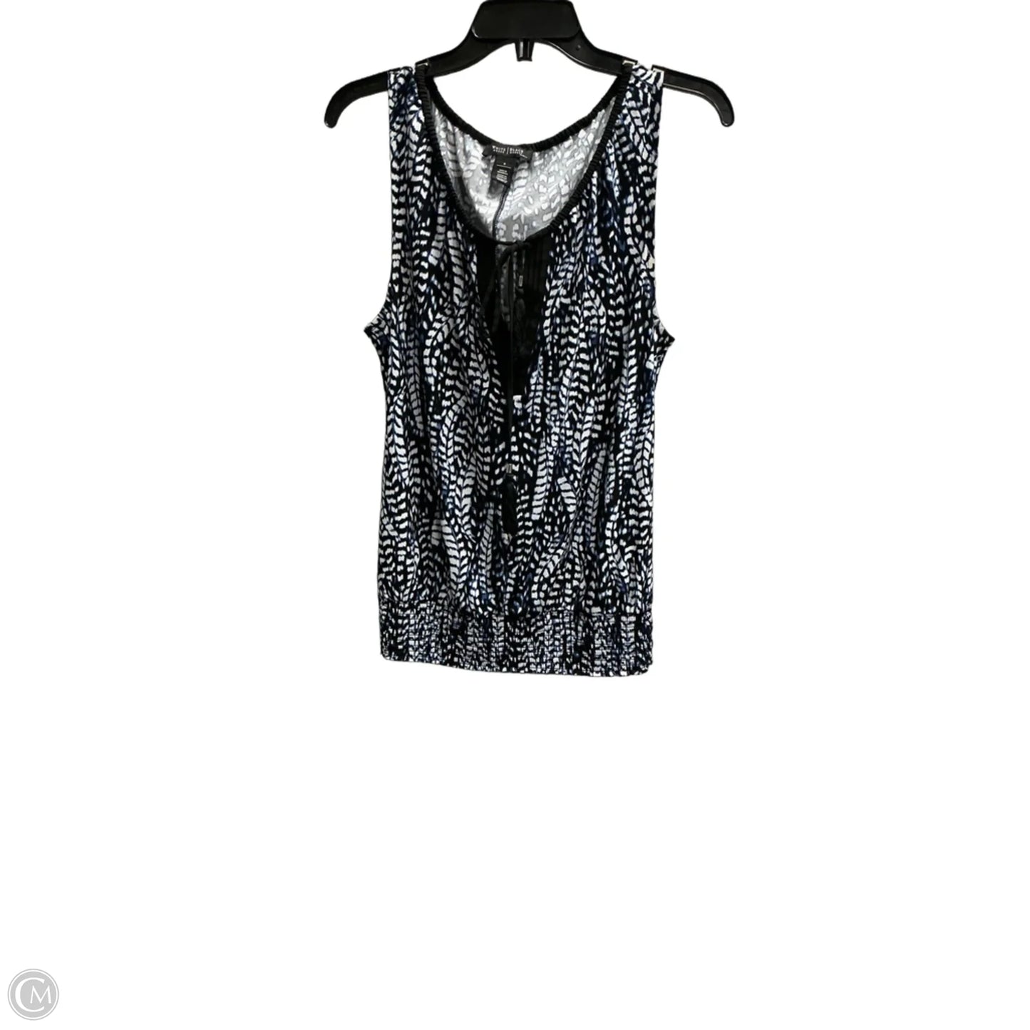 Top Sleeveless By White House Black Market In Black & Blue, Size: S